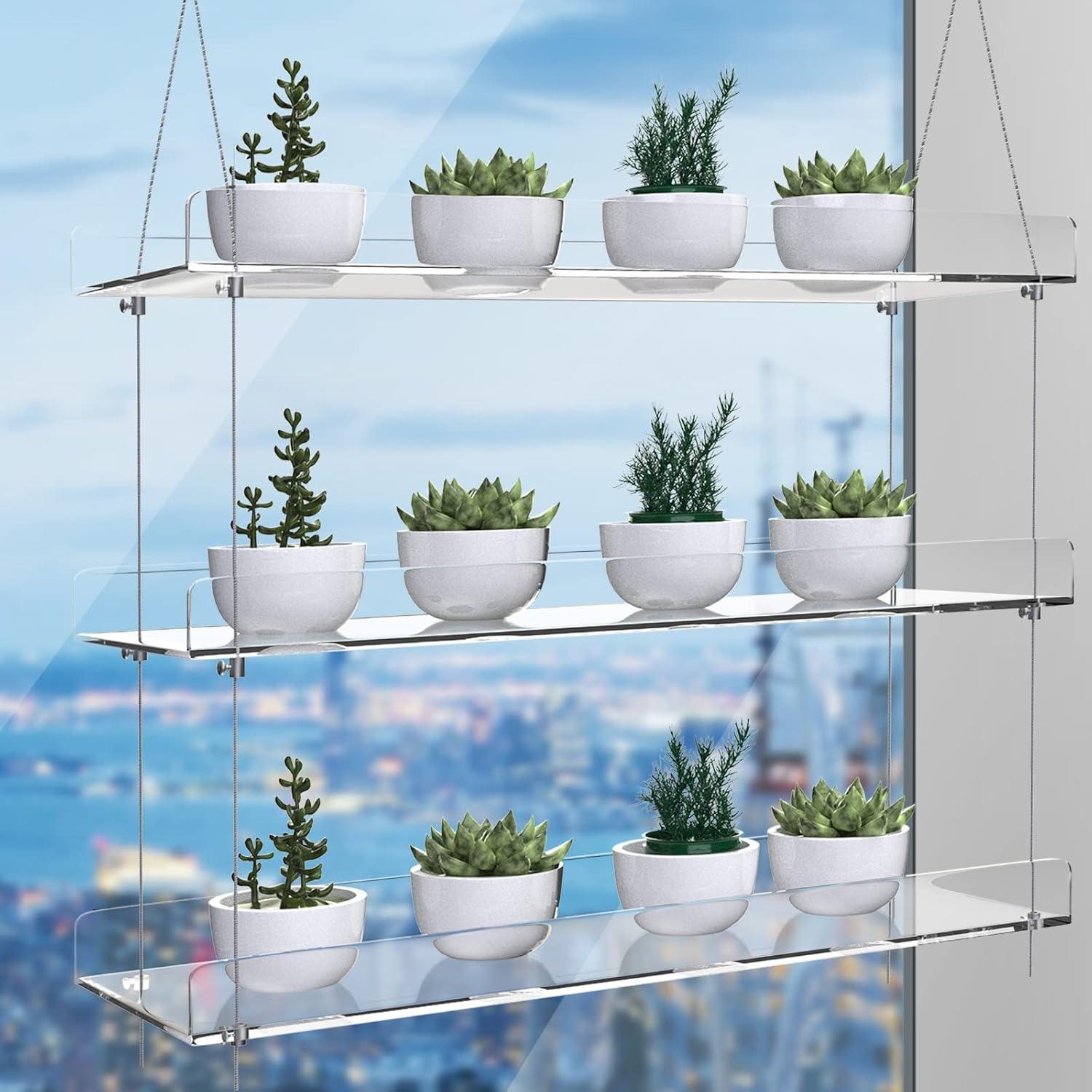 Estante Colgante de Plantas ZerzSemp 3 Niveles 40.64x15.24 cm