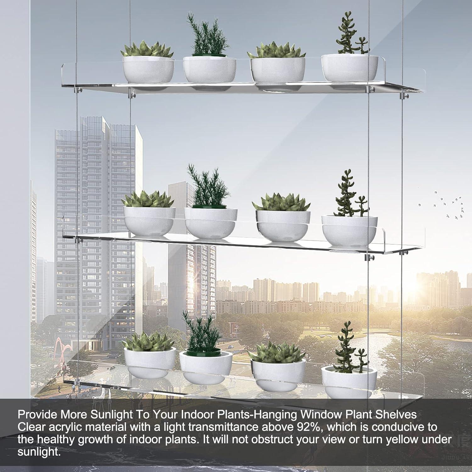 Estante Colgante de Plantas ZerzSemp 3 Niveles 40.64x15.24 cm