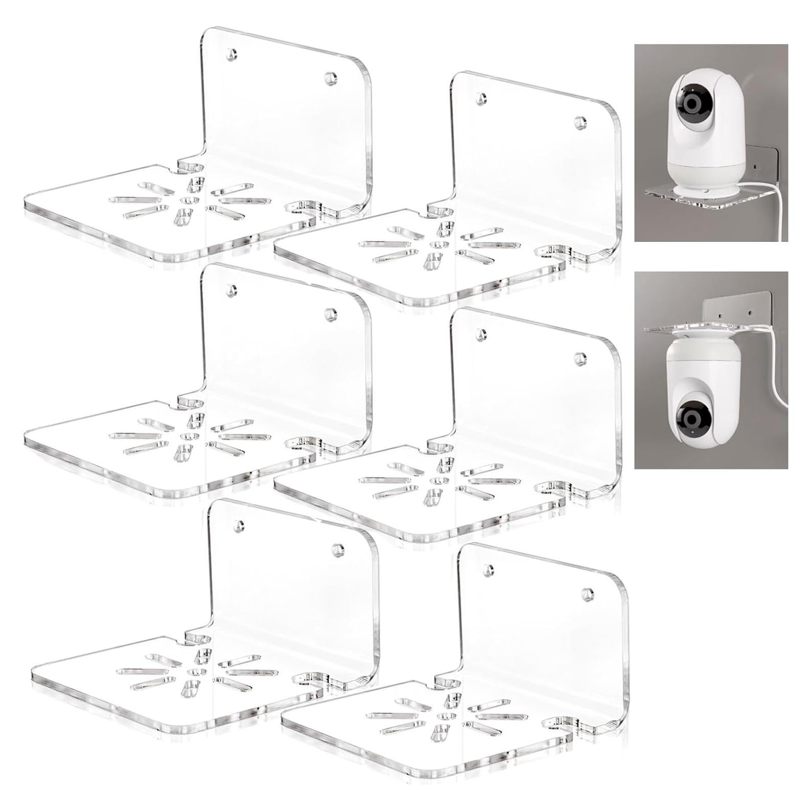 Estantes Flotantes de Acrílico Nicunom - 6 Piezas 10.16 cm