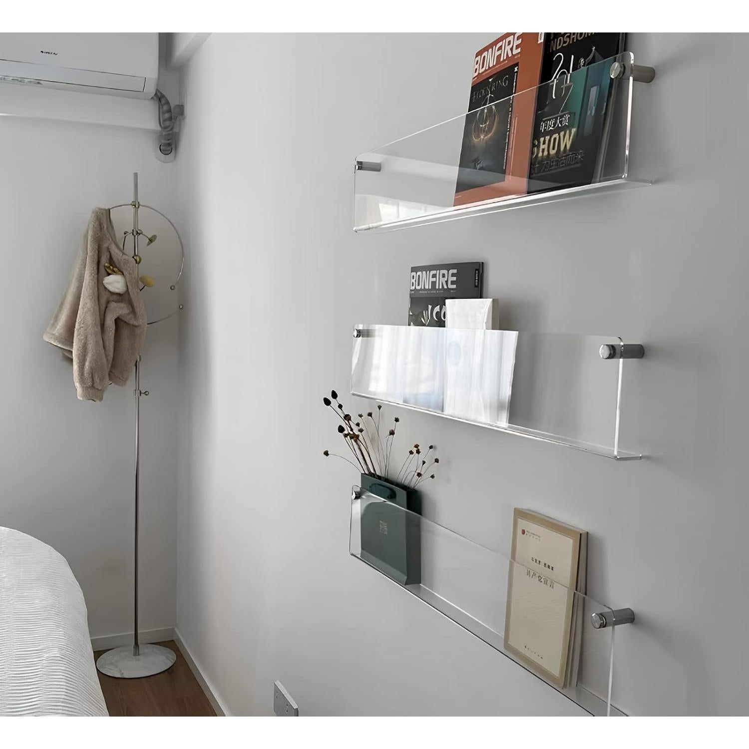 Soportes de Revistas Acrílico ROYALITA 17" x 4 Unidades