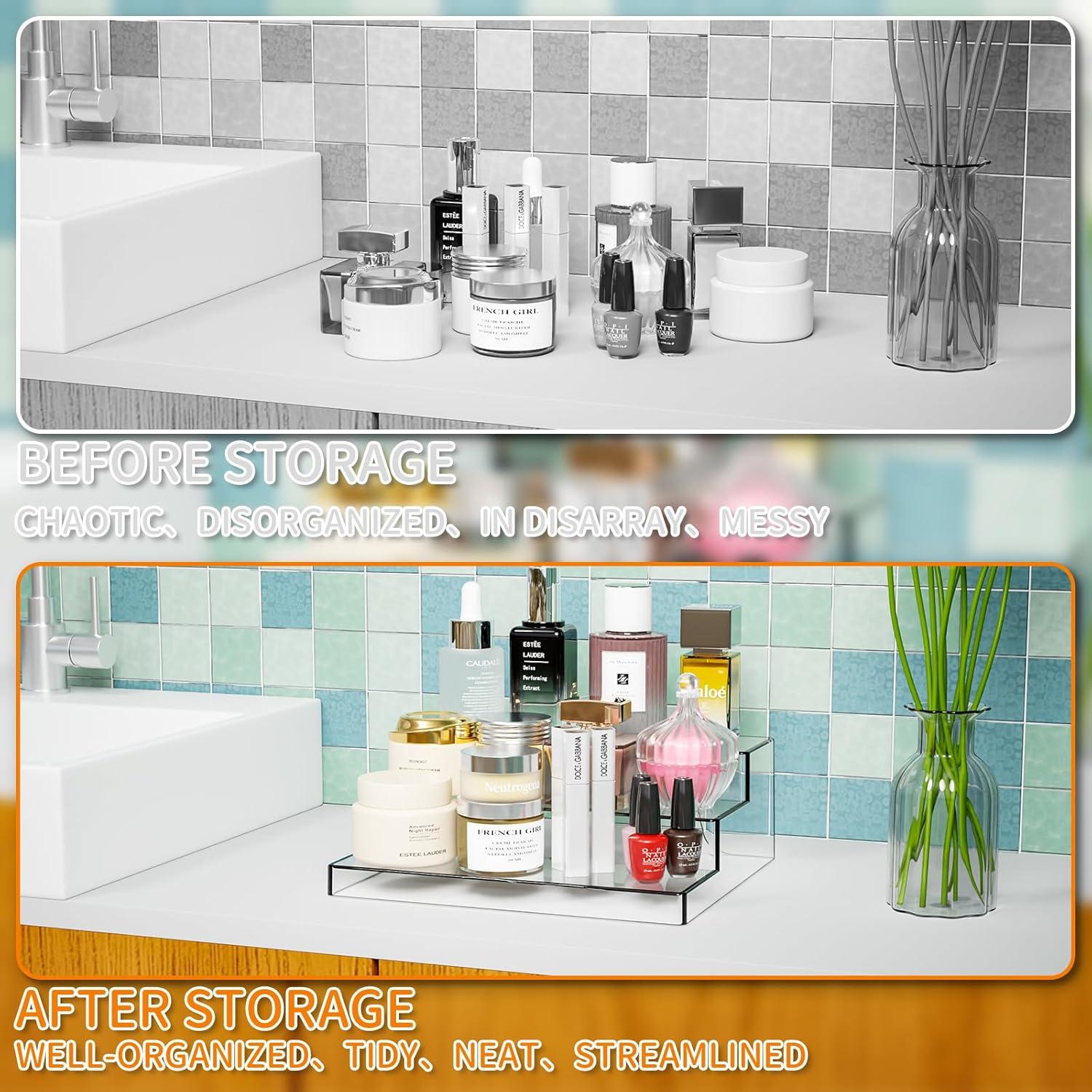 Soporte Acrílico de Exhibición Yieach 3 Niveles 26.2x23.9cm