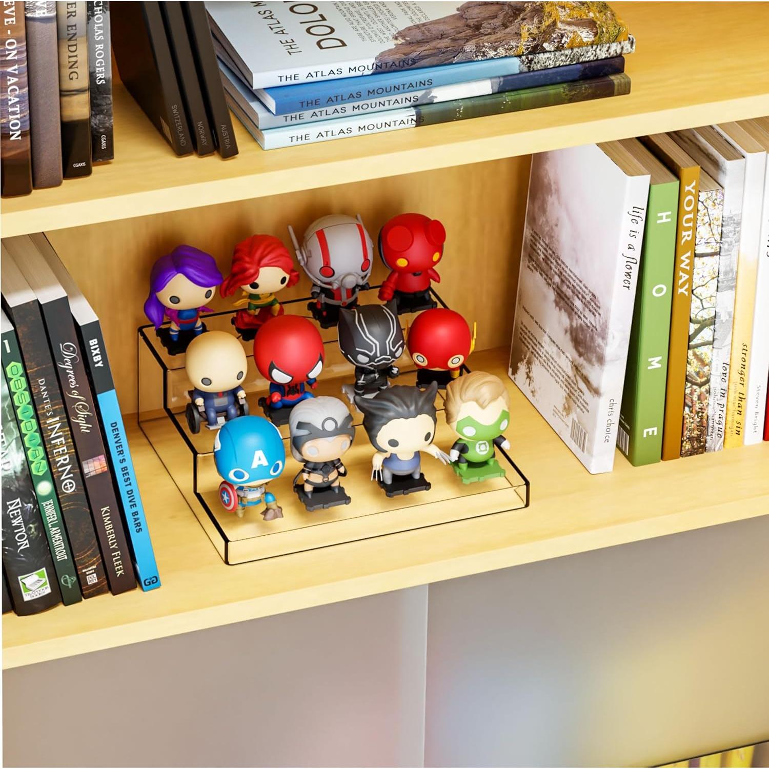 Soporte Acrílico de Exhibición Yieach 3 Niveles 26.2x23.9cm