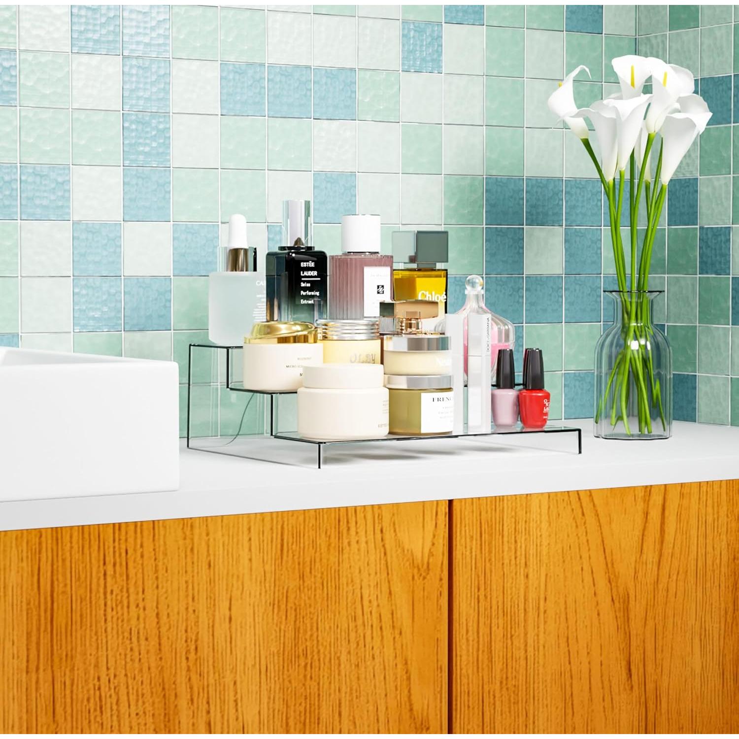 Soporte Acrílico de Exhibición Yieach 3 Niveles 26.2x23.9cm