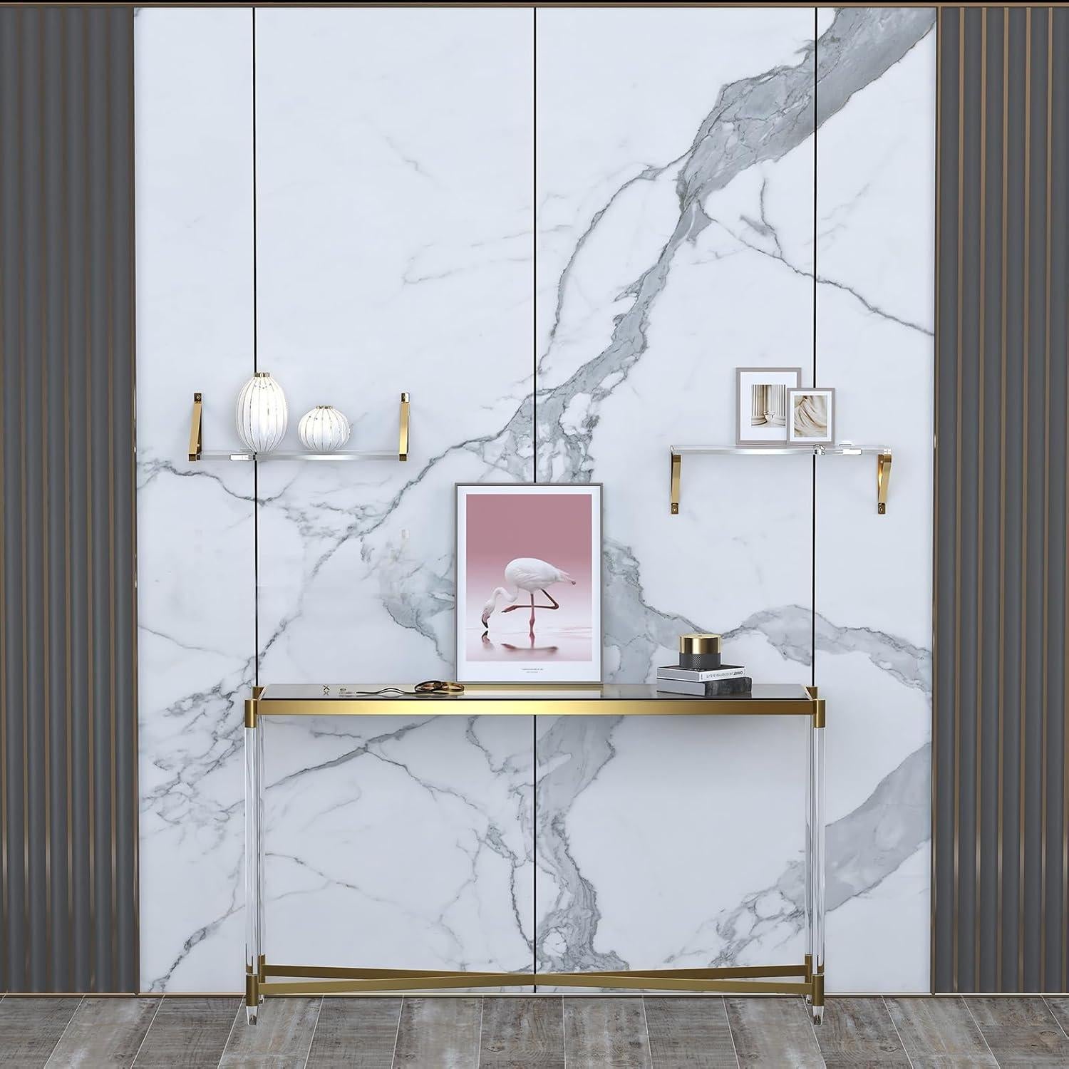 Estanterías Flotantes Doradas KDCMXS 25x15 cm Paquete de 2