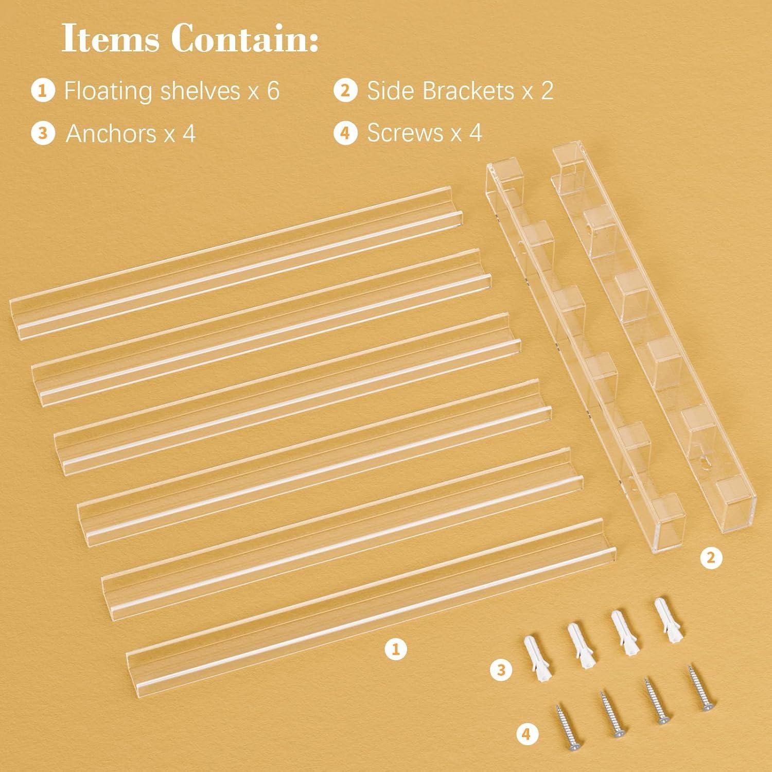 Estante de Esmalte de Uñas FEMELI 56.5x14.2cm 6 Niveles