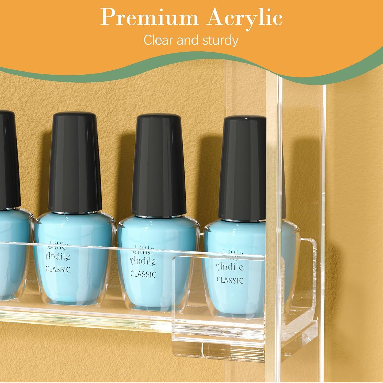 Estante de Esmalte de Uñas FEMELI 56.5x14.2cm 6 Niveles