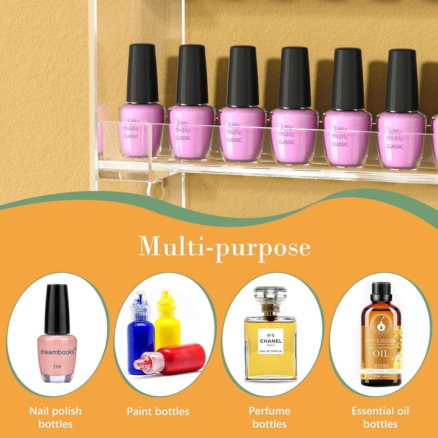 Estante de Esmalte de Uñas FEMELI 56.5x14.2cm 6 Niveles