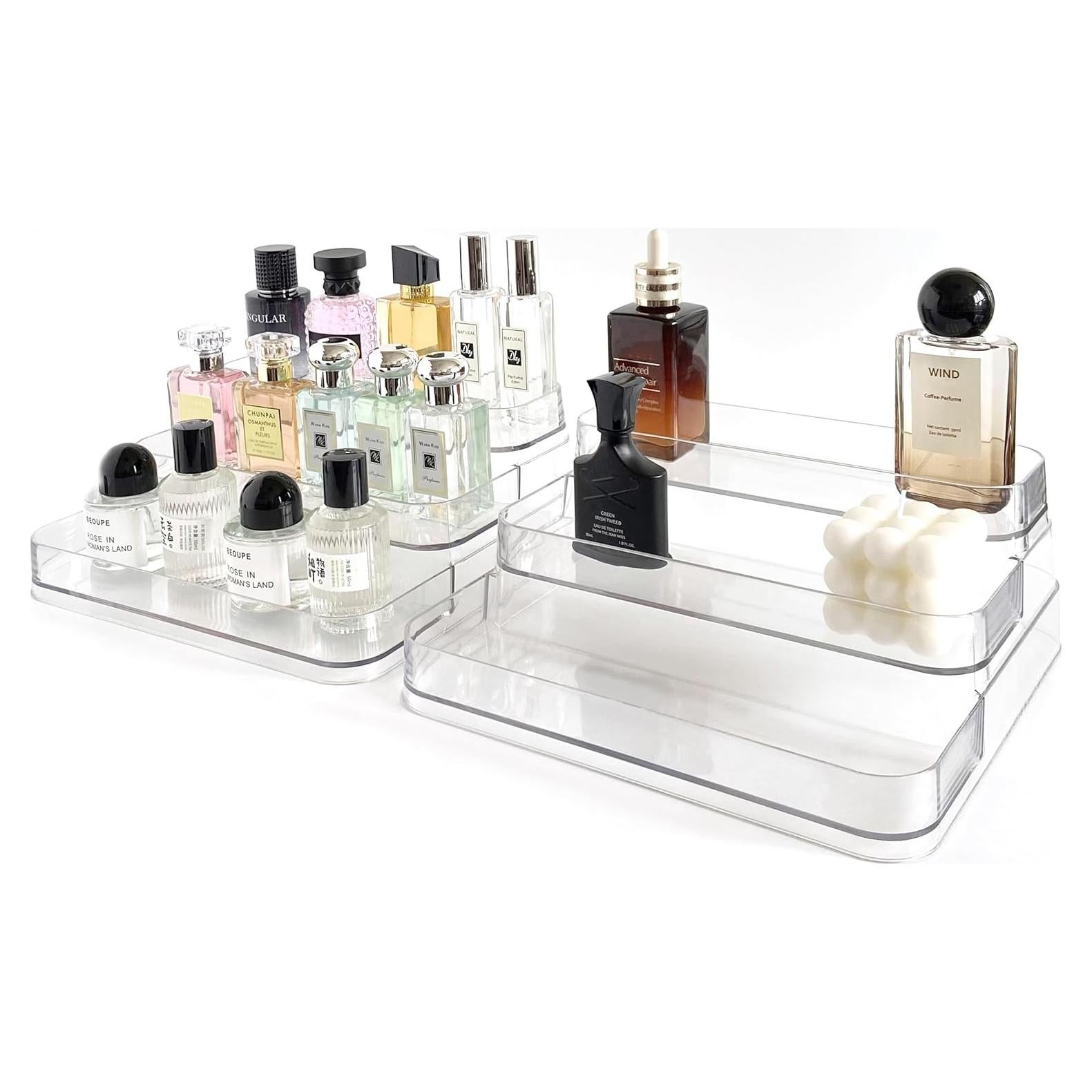 Organizador de Perfume Acrílico Rusnugic - 2 Estantes 3 Niveles