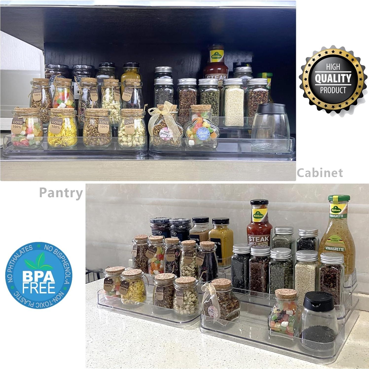 Organizador de Perfume Acrílico Rusnugic - 2 Estantes 3 Niveles