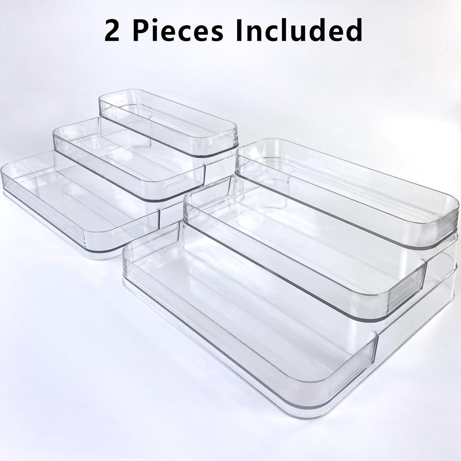 Organizador de Perfume Acrílico Rusnugic - 2 Estantes 3 Niveles