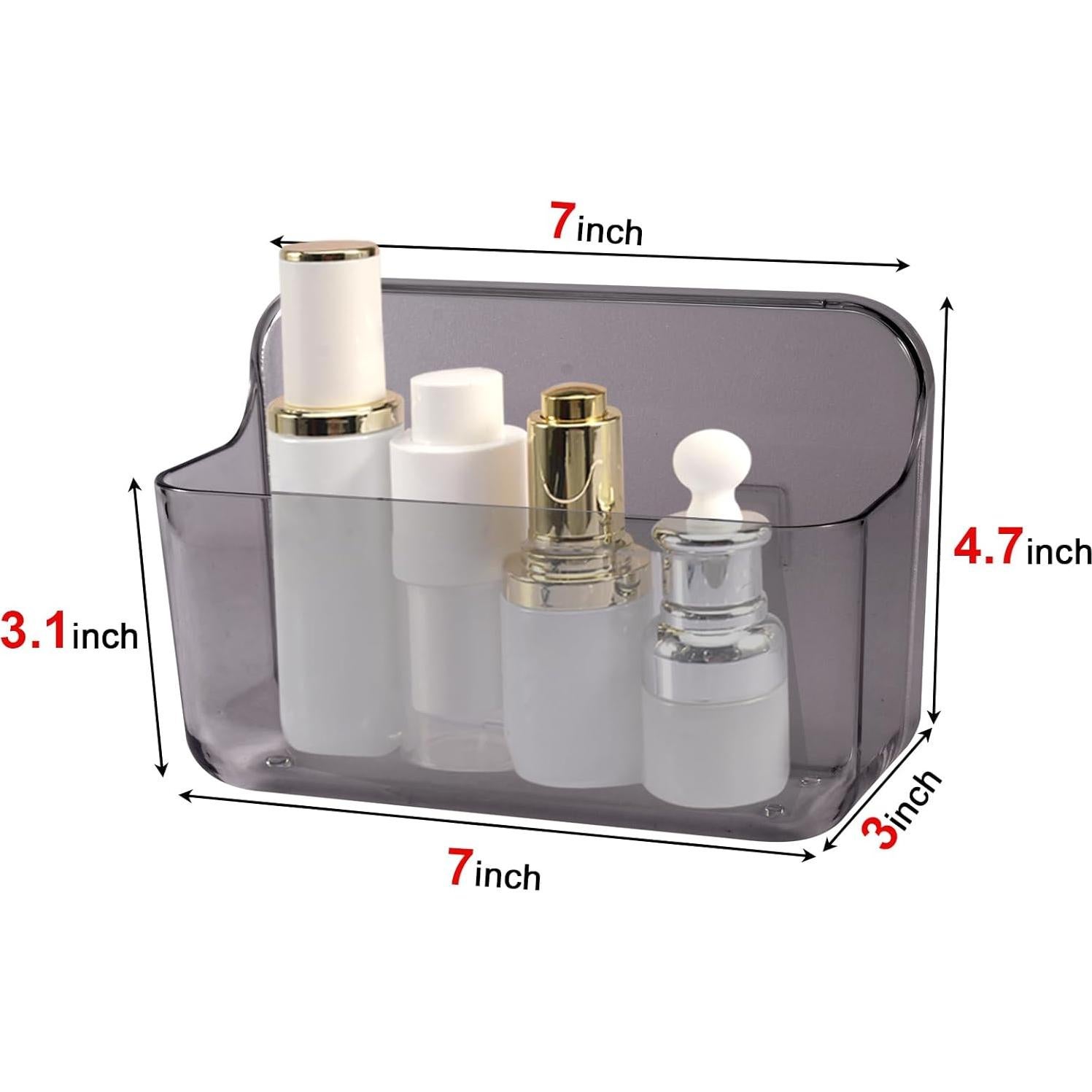 CGBE Organizador de Ducha Adhesivo Acrílico 2 Paquetes 7.02cm