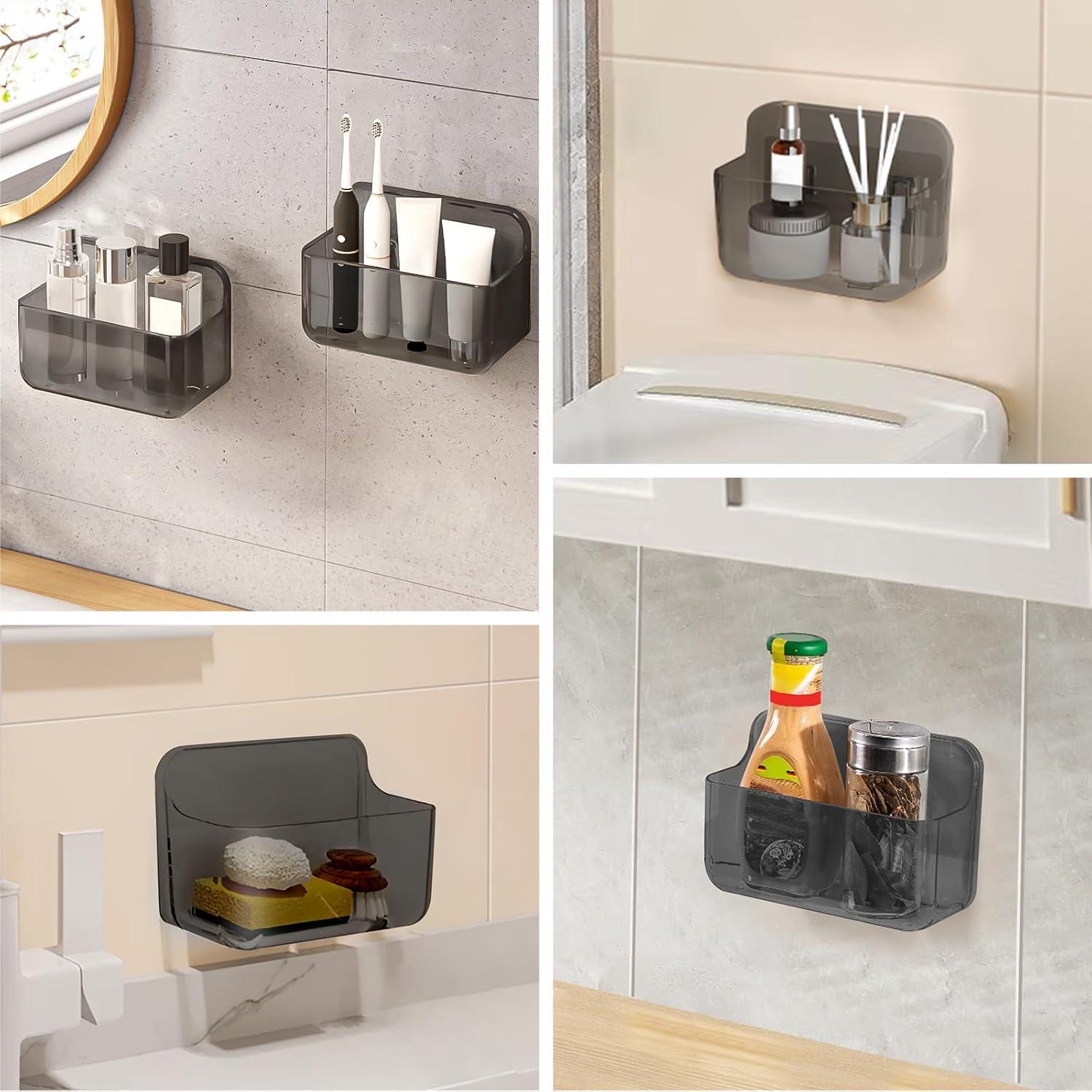 CGBE Organizador de Ducha Adhesivo Acrílico 2 Paquetes 7.02cm