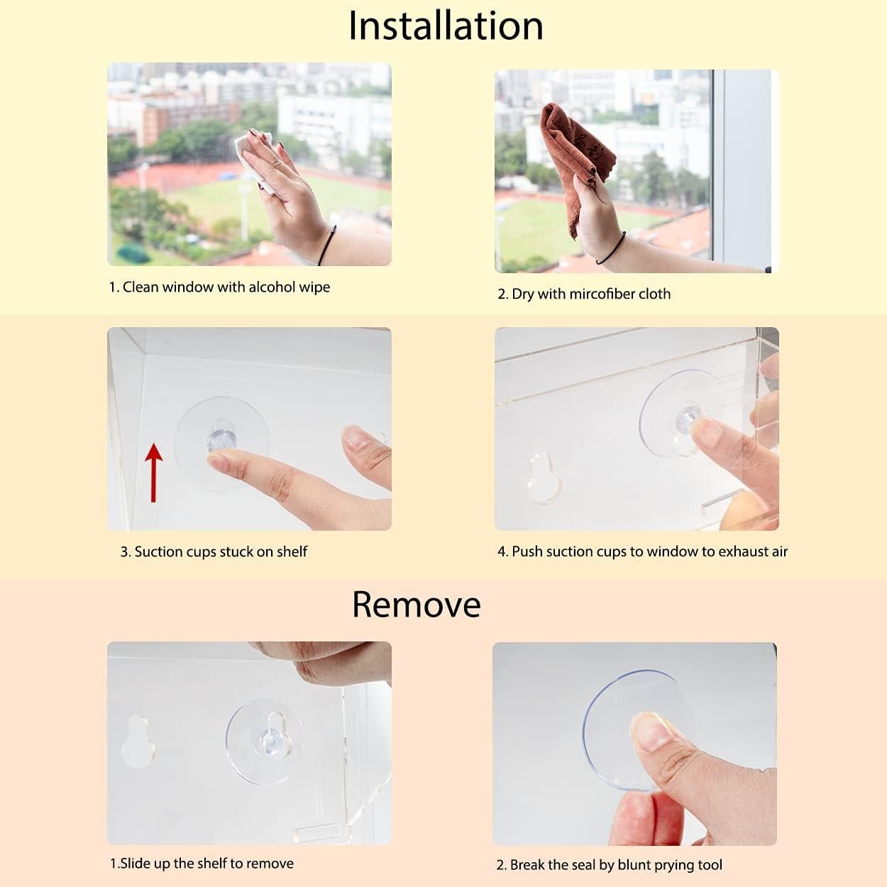 Estantes Flotantes para Ventana Sumerflos 2 Pack 35.5x10.2cm