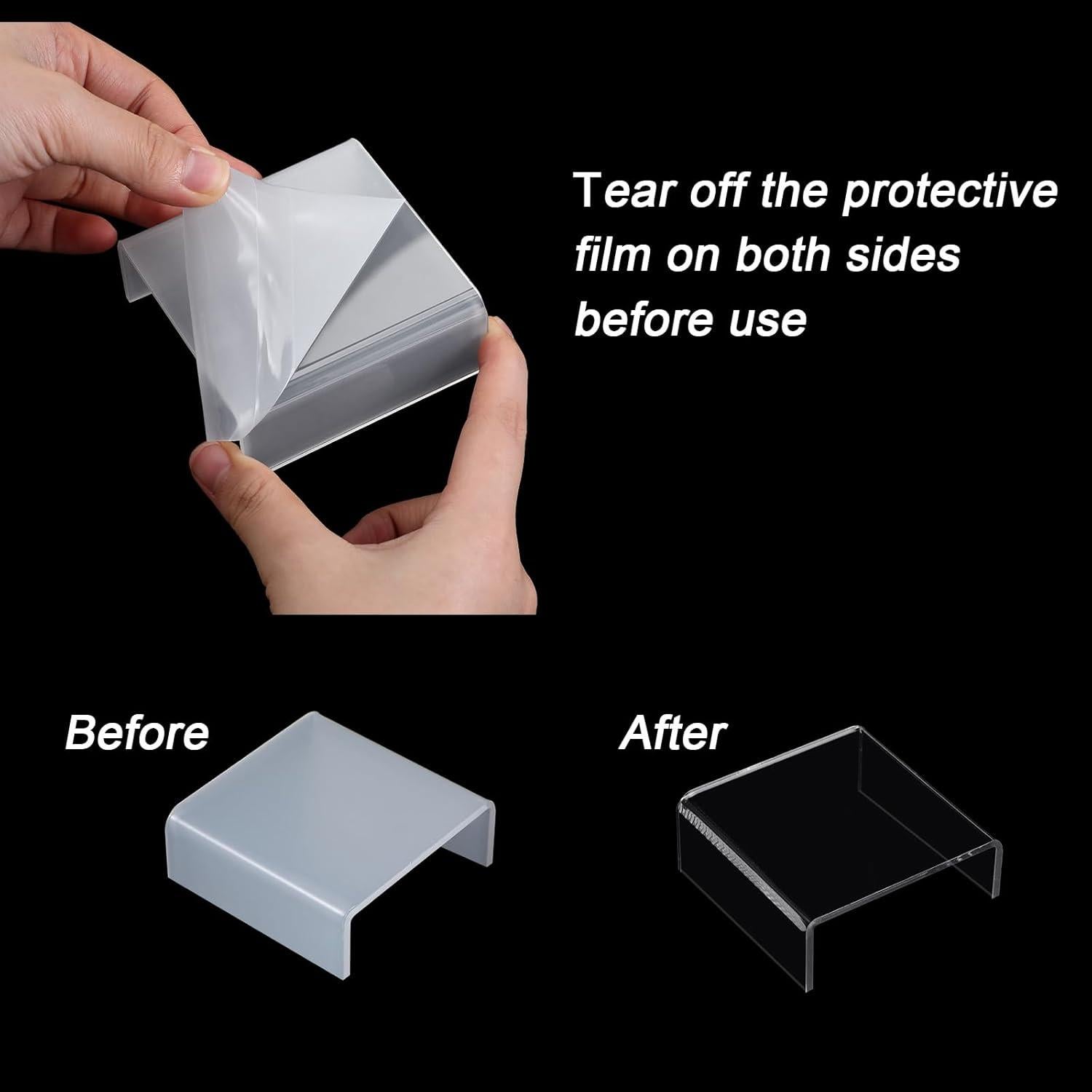 Soportes de Exhibición Acrílicos Chuangdi - 20 Piezas Transparentes