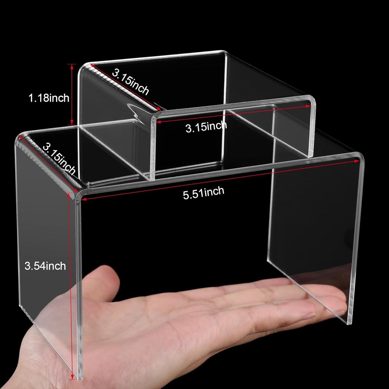 Soportes de Exhibición Acrílicos Chuangdi - 20 Piezas Transparentes