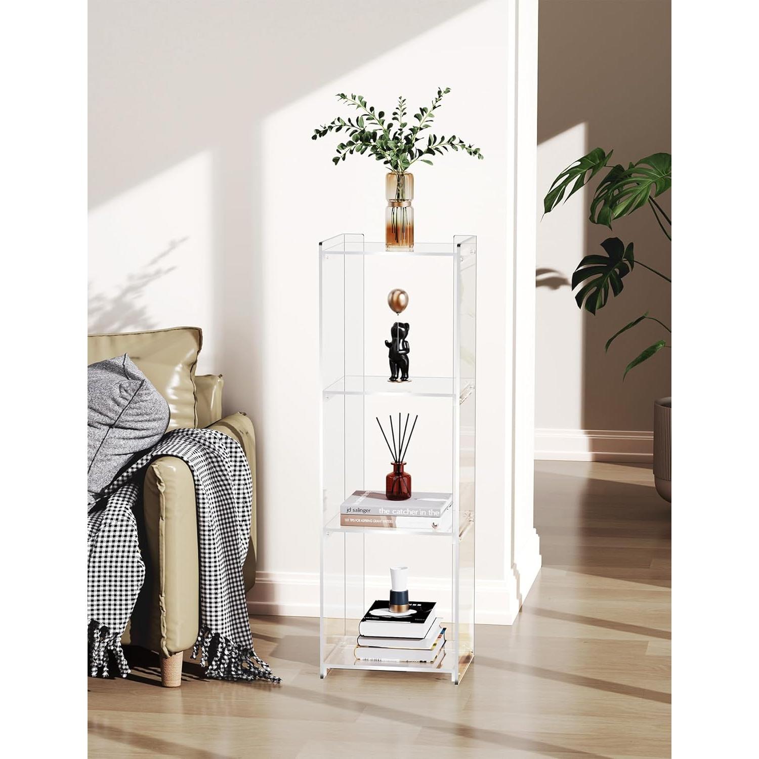 Estante de Libros Acrílico Acrylicolor 3 Cubos Transparente