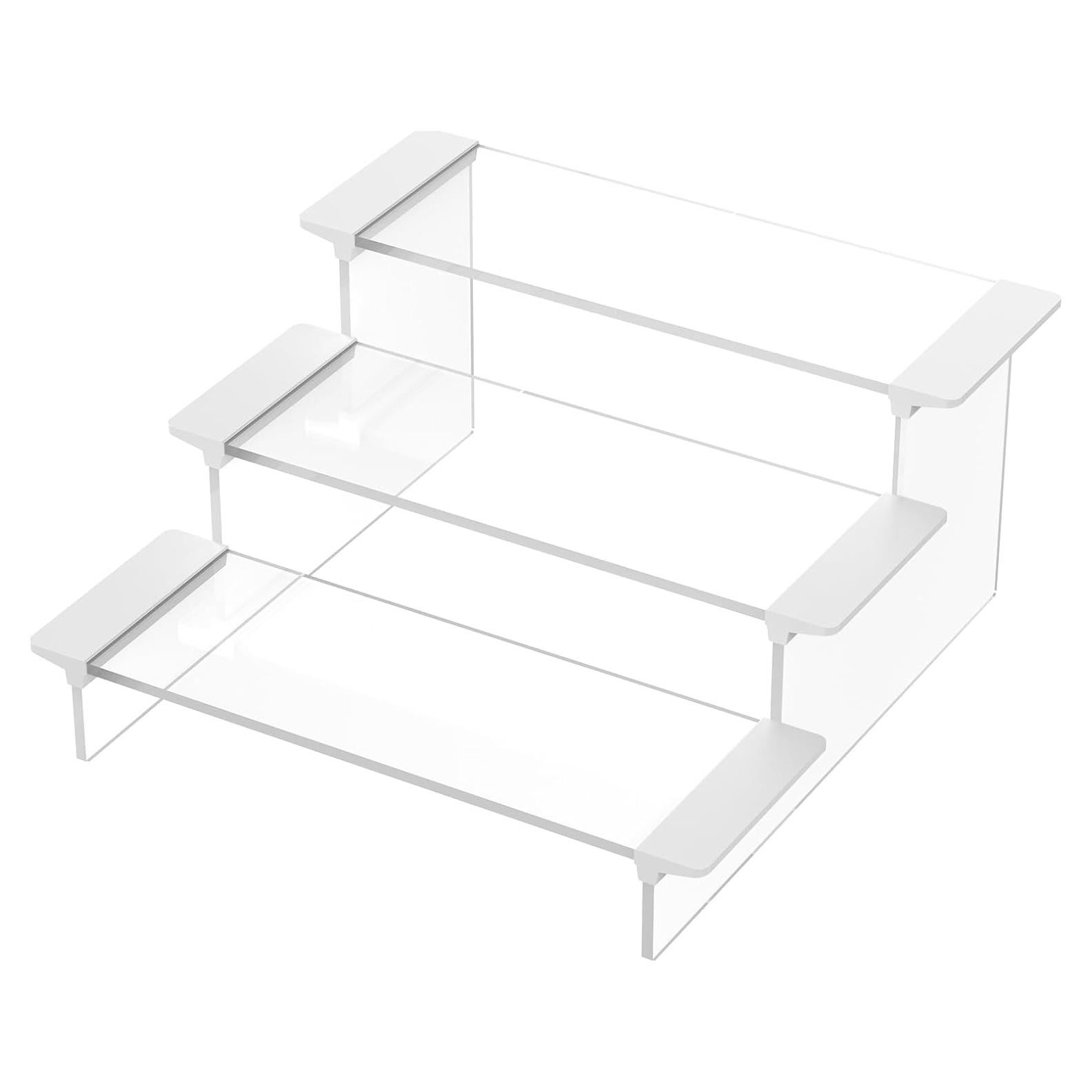 Soporte de exhibición acrílico KEMEAMZ 3 niveles 30x30.5x15cm