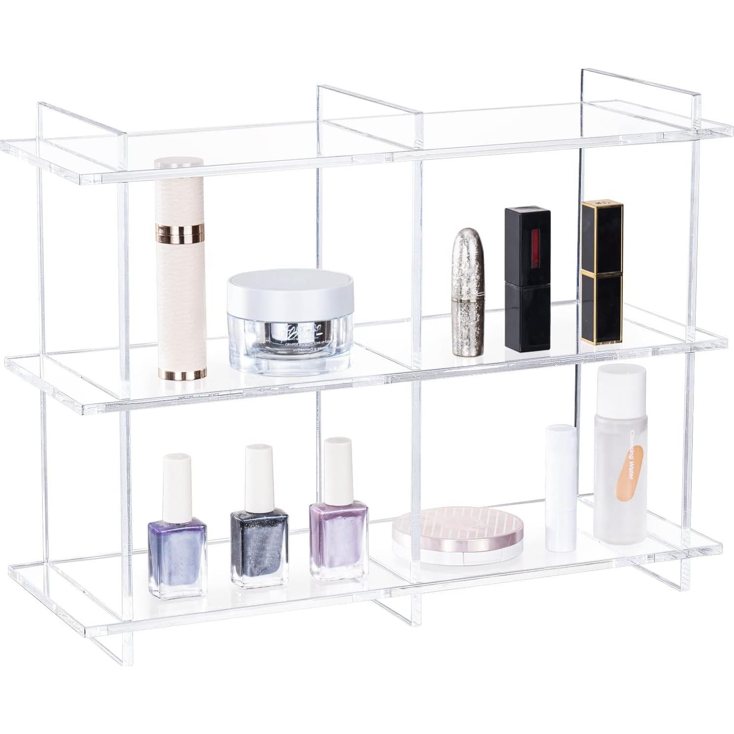 Estante de exhibición acrílico 3 niveles Sumerflos 40.1x14x30cm