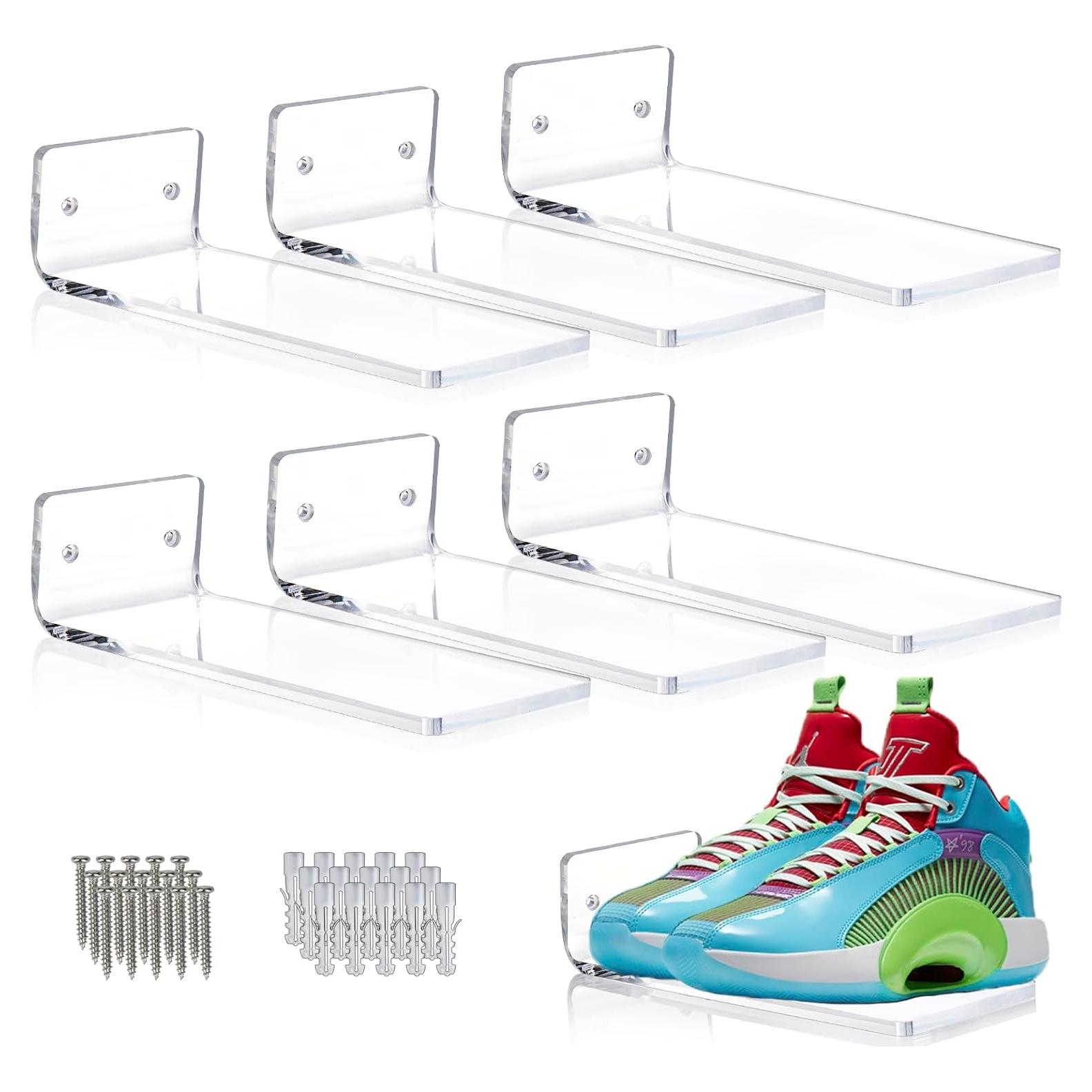 Estantes Flotantes para Zapatos SIPRDE - Juego de 6 Acrílico