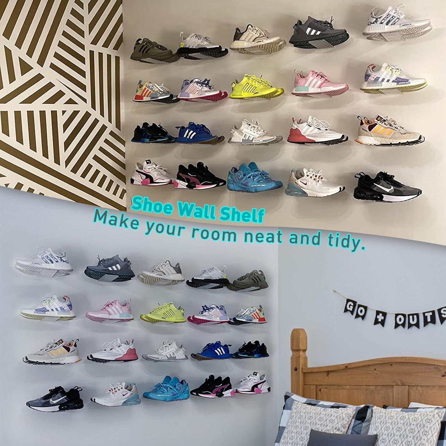 Estantes Flotantes para Zapatos SIPRDE - Juego de 6 Acrílico