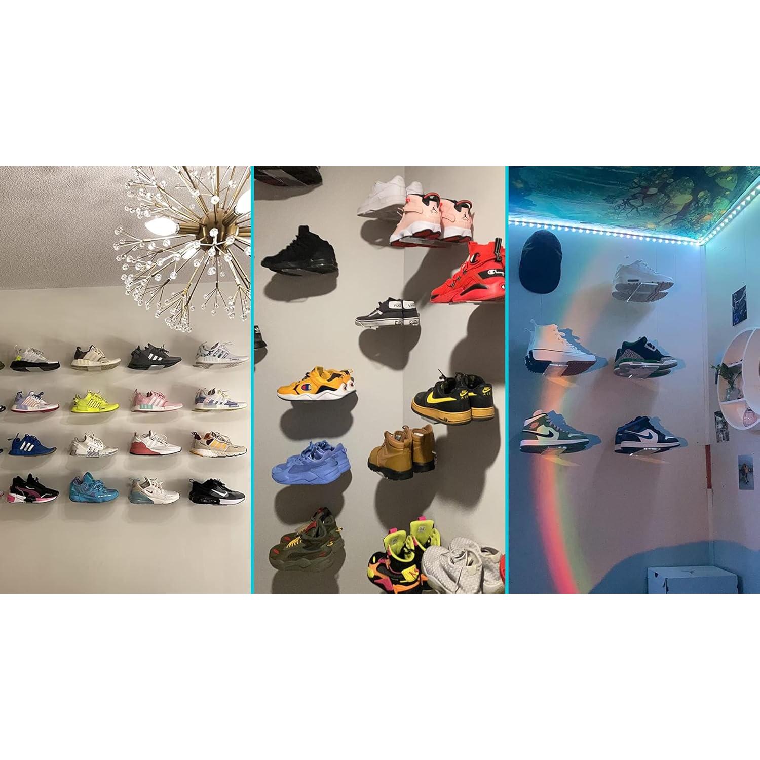 Estantes Flotantes para Zapatos SIPRDE - Juego de 6 Acrílico