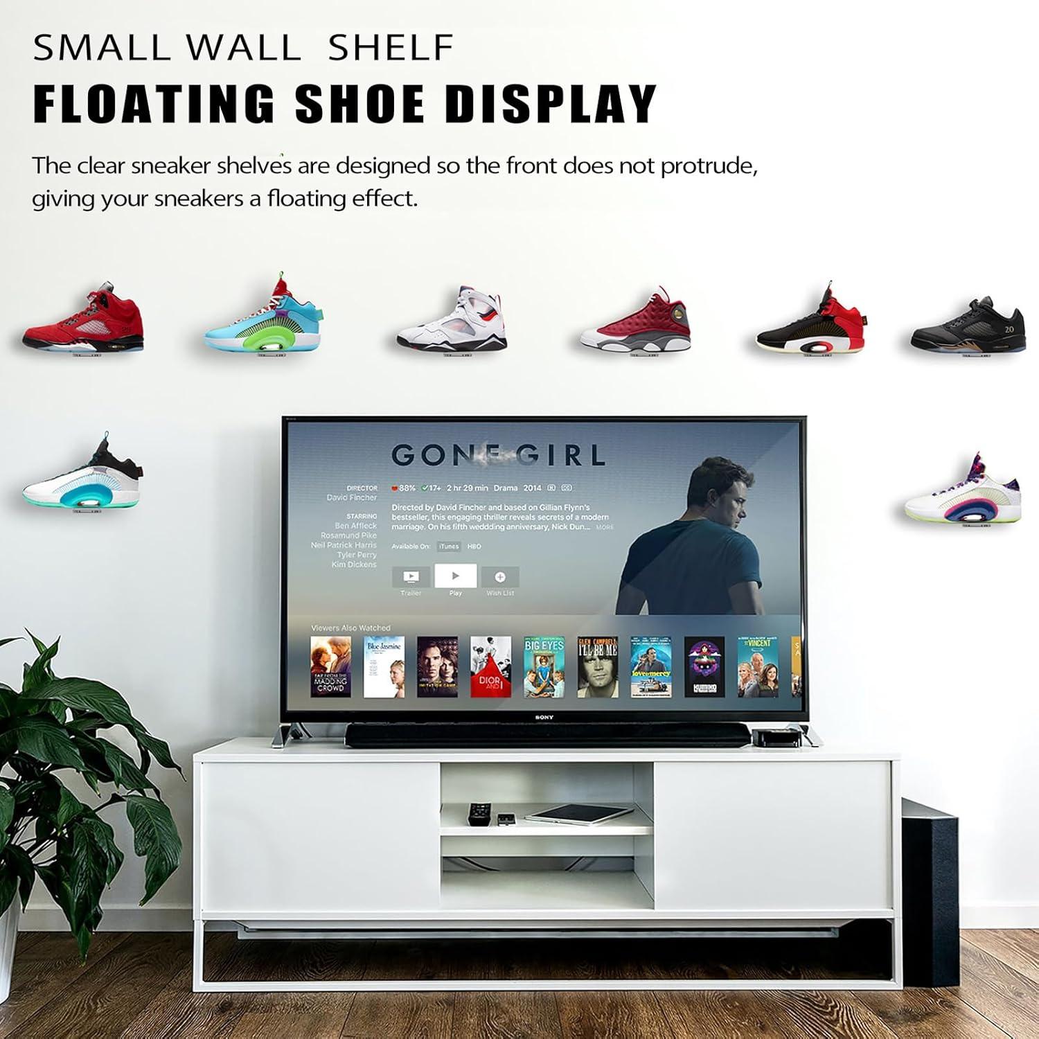 Estantes Flotantes para Zapatos SIPRDE - Juego de 6 Acrílico