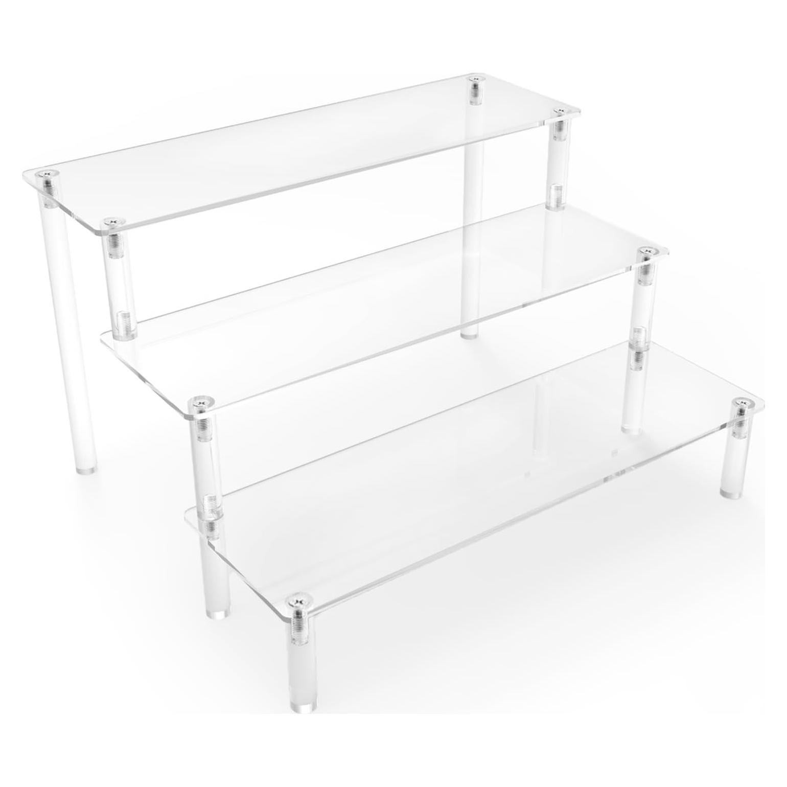 Soporte de Exhibición Acrílico AZEAM 3 Niveles para Cupcakes y Perfumes