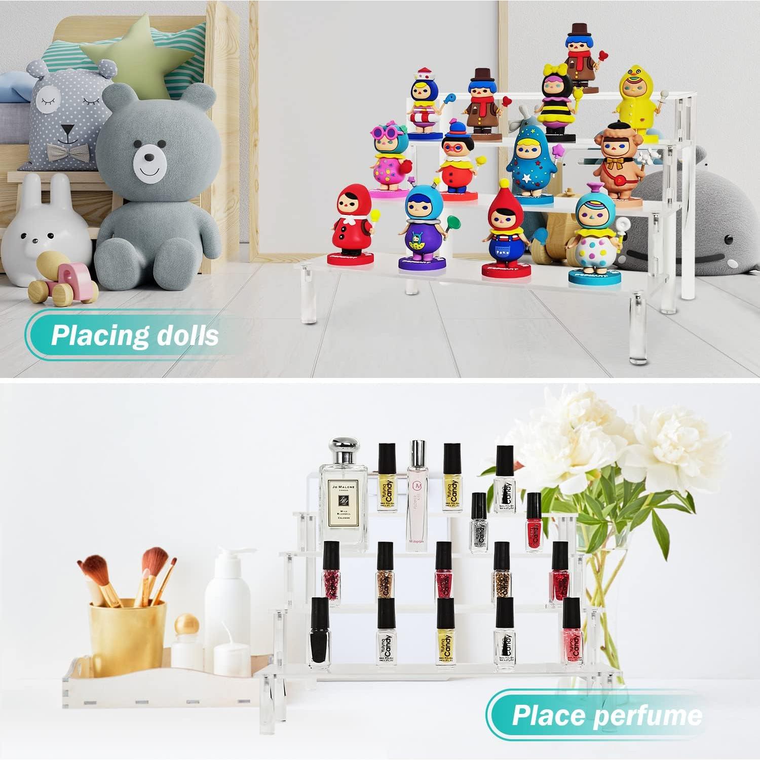 Soporte acrílico de exhibición 4 niveles M-sorflly para perfumes