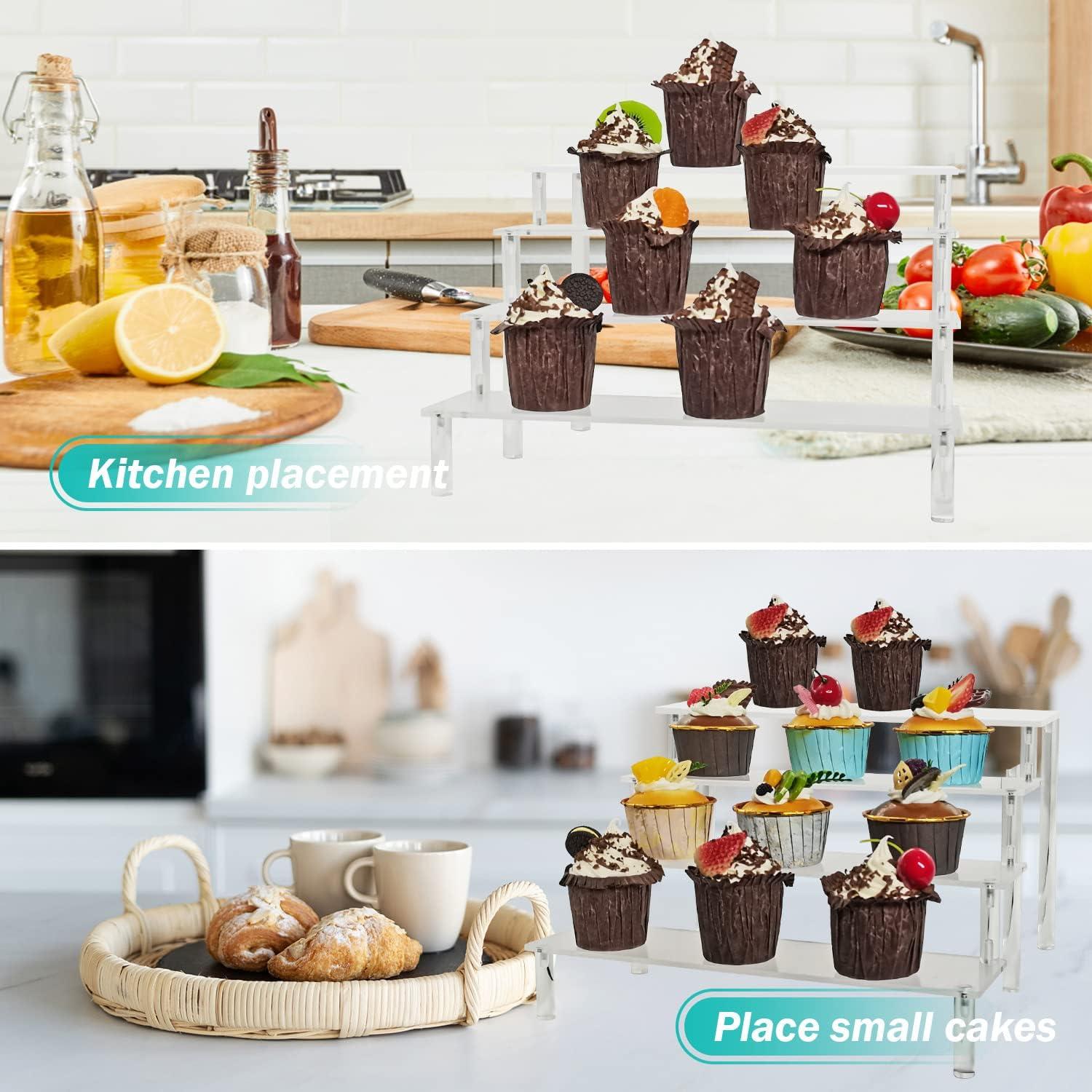 Soporte acrílico de exhibición 4 niveles M-sorflly para perfumes