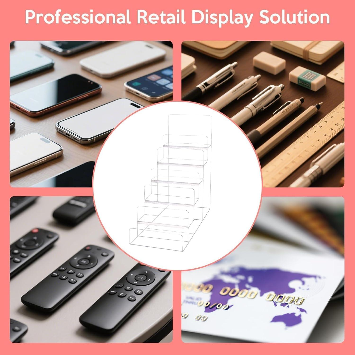 Soporte de exhibición acrílico 6 niveles Hoceium 21x10x24 cm