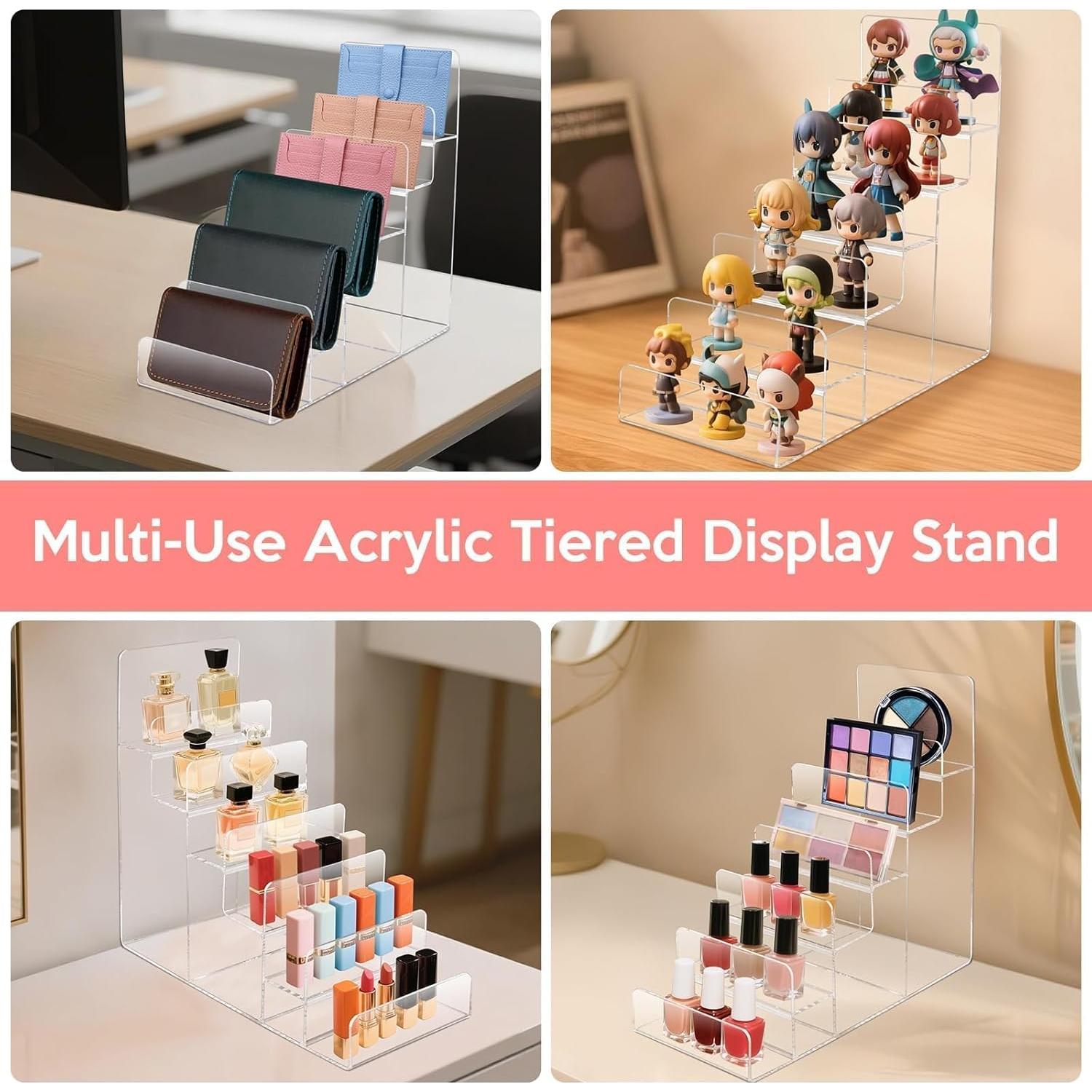 Soporte de exhibición acrílico 6 niveles Hoceium 21x10x24 cm