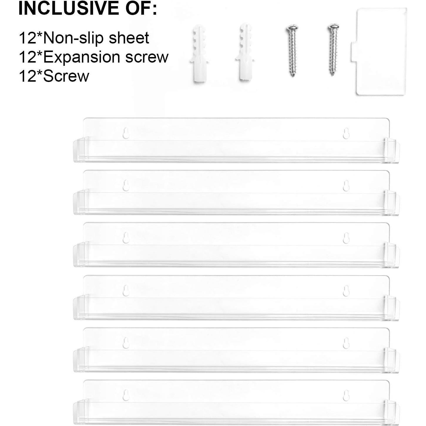 Estante de Esmalte de Uñas BTremary Montado en Pared 6 Niveles