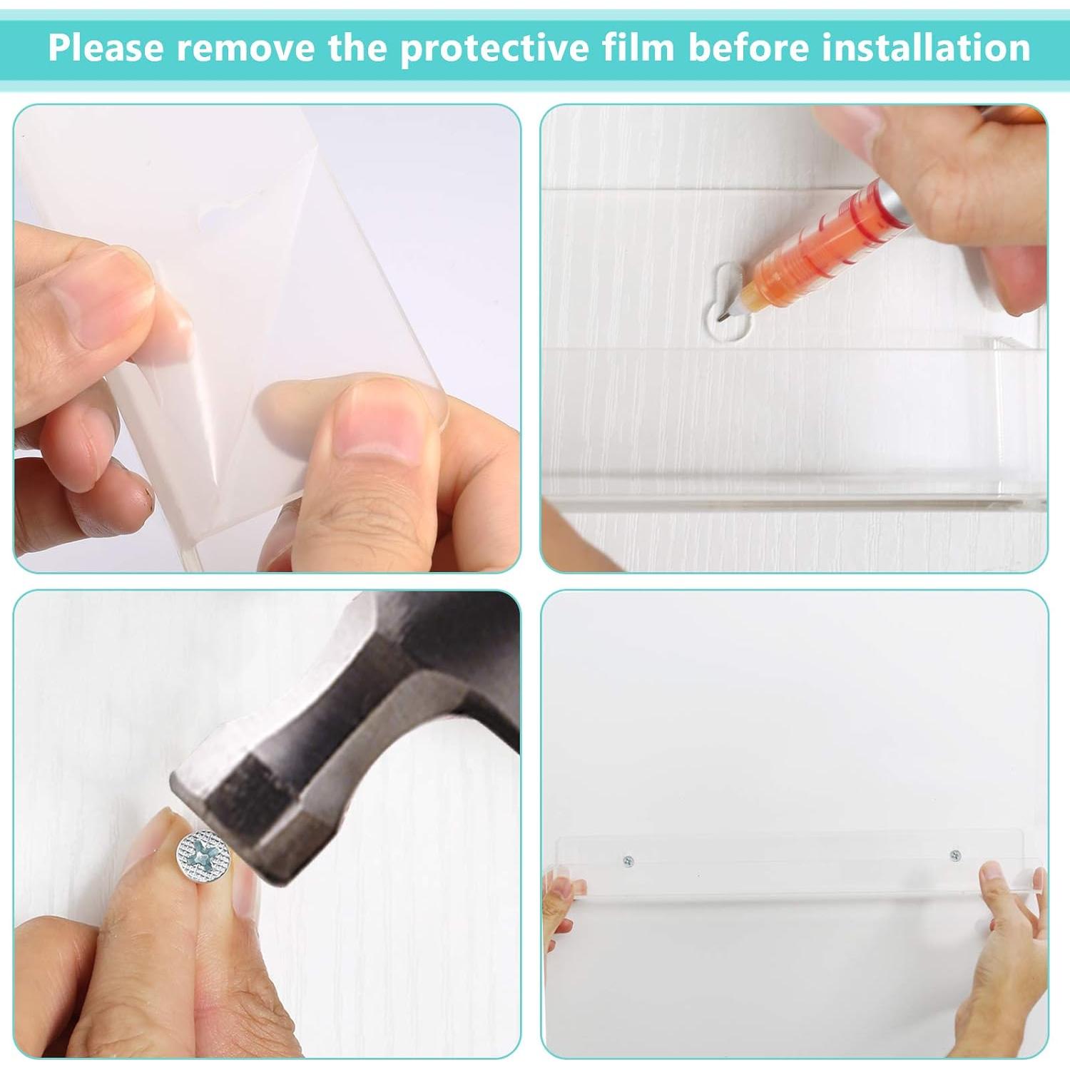 Estante de Esmalte de Uñas BTremary Montado en Pared 6 Niveles