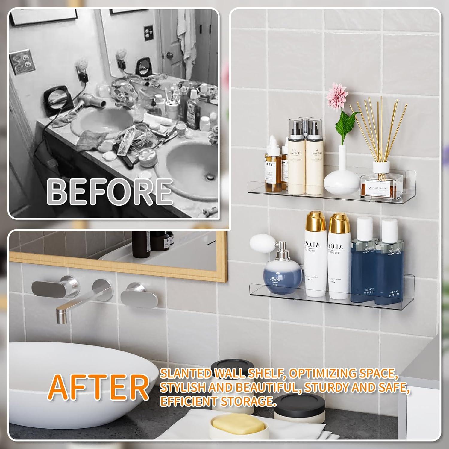 Estantes Flotantes Adhesivos Yieach 4 Unidades 38.1 cm