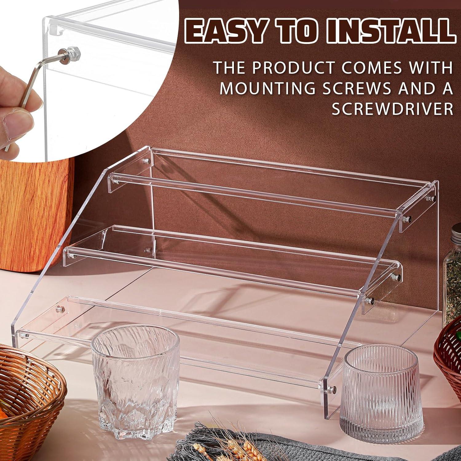 Estante de Exhibición de Acrílico RattanView 3 Niveles 36x30 cm