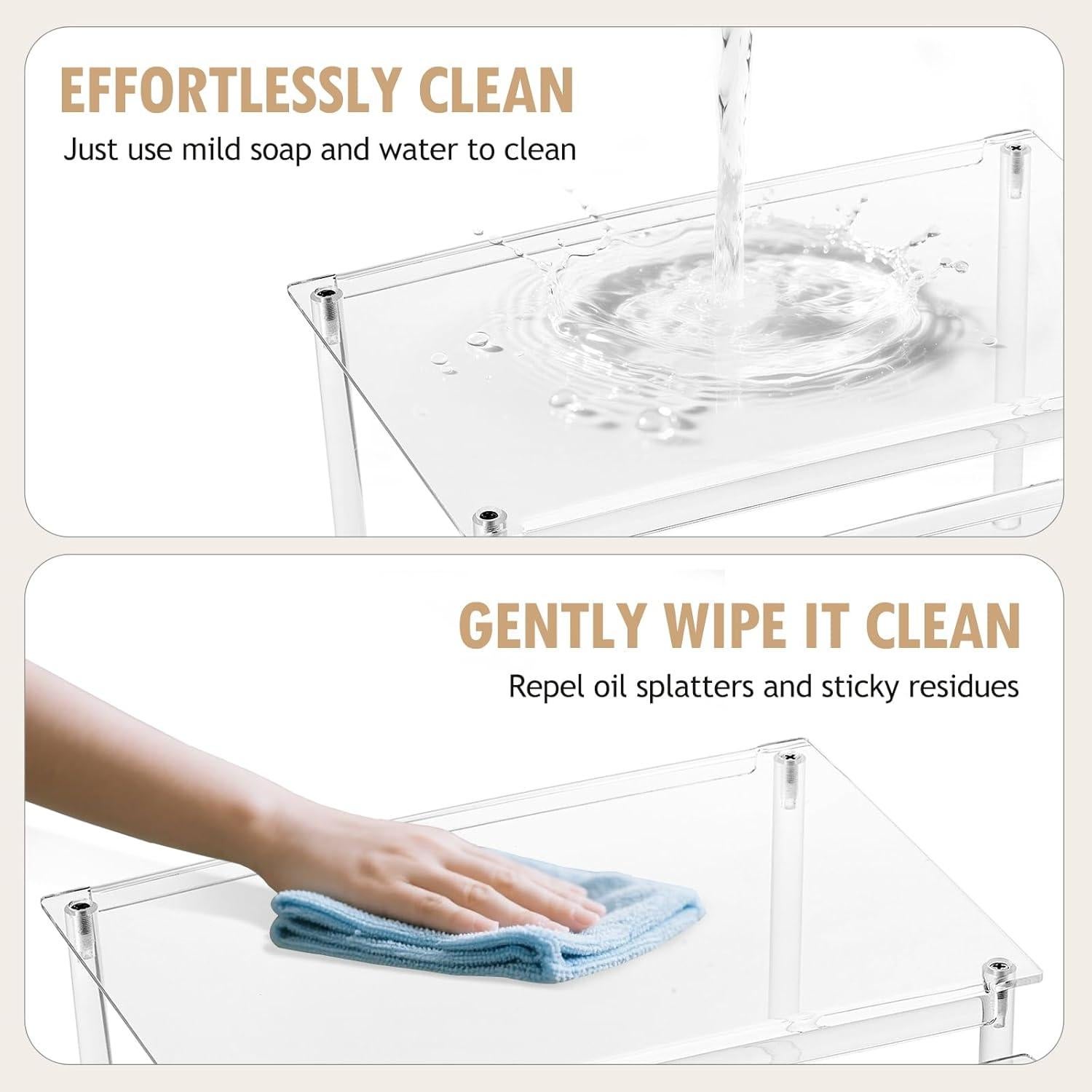 Estante Organizador de Especias Nuoex, Juego de 4, Acrílico