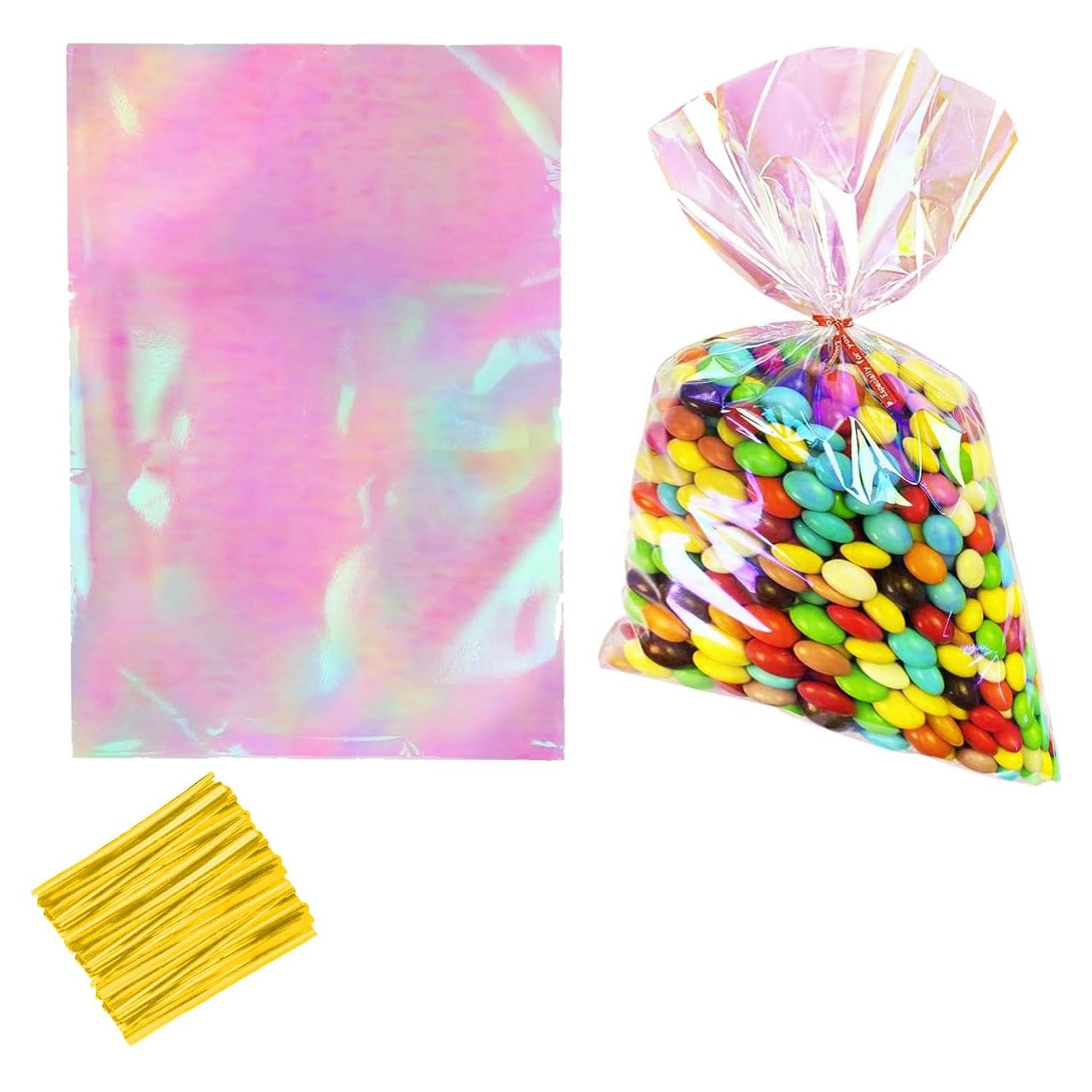 Paquete de 50 bolsas de celofán iridiscentes 15x23 cm CC Wonderland