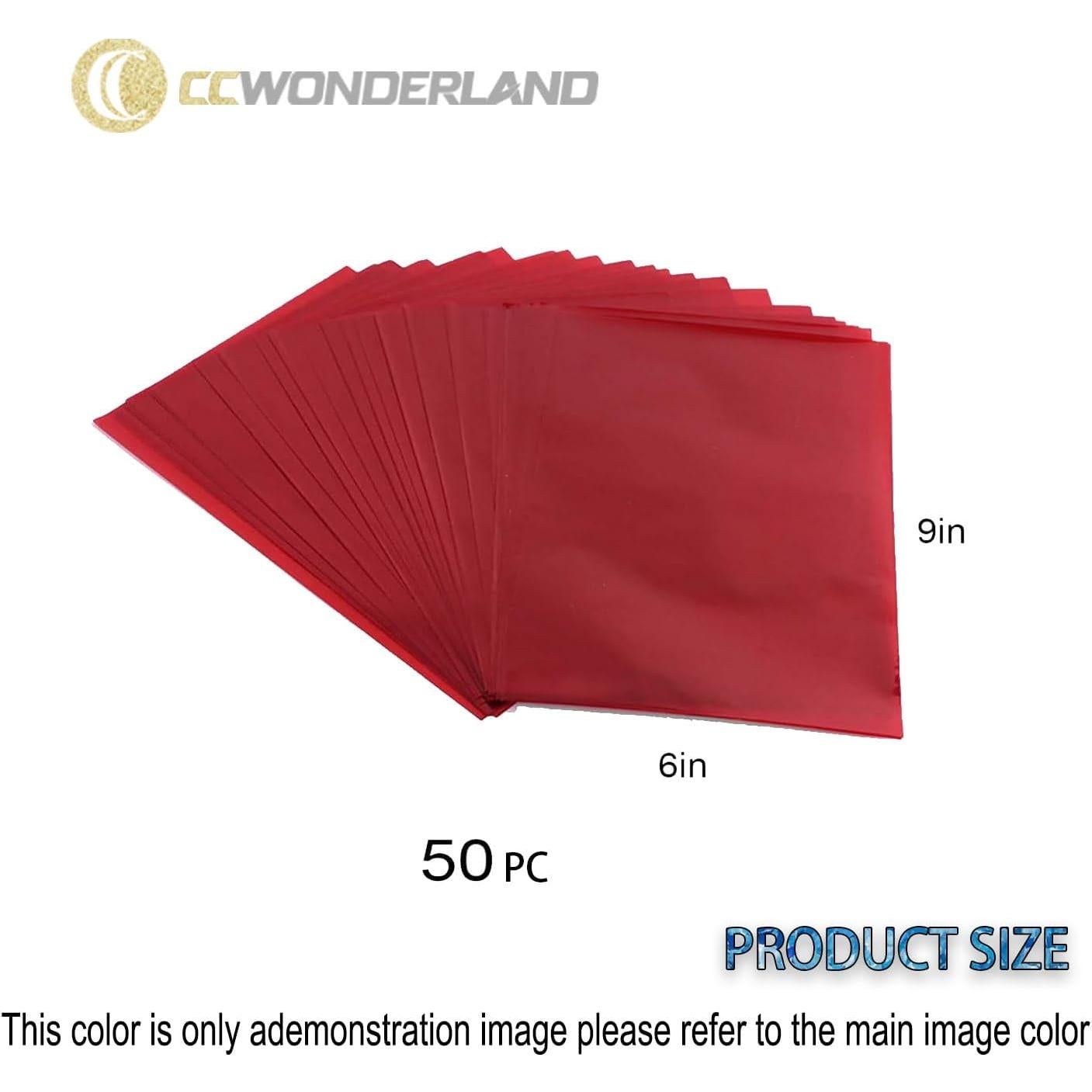 Paquete de 50 bolsas de celofán iridiscentes 15x23 cm CC Wonderland