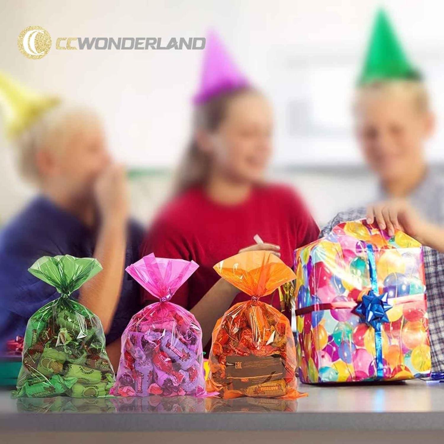 Paquete de 50 bolsas de celofán iridiscentes 15x23 cm CC Wonderland