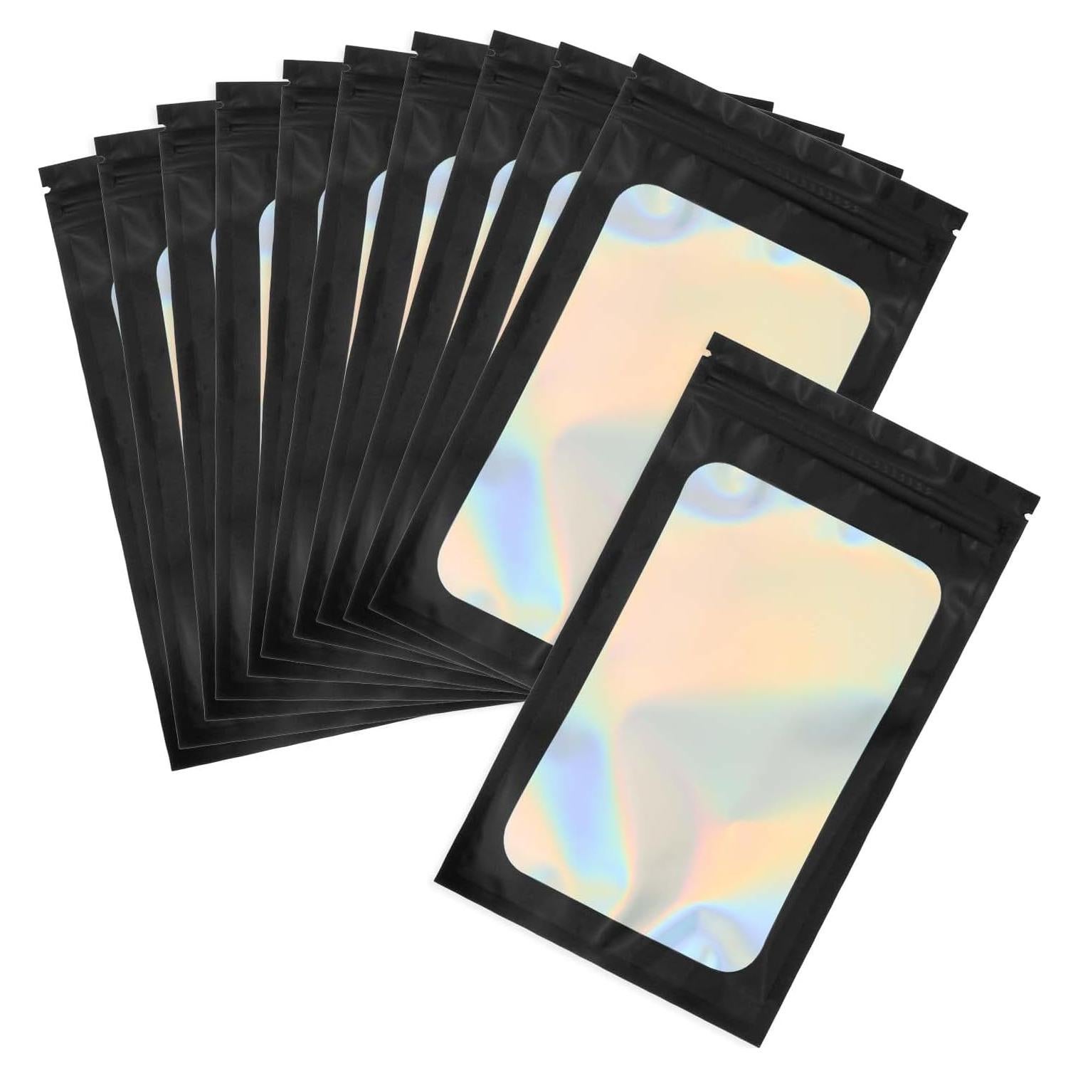 Bolsas de Empaque Holográficas PATIKIL 12 x 20 cm - 50 Pcs