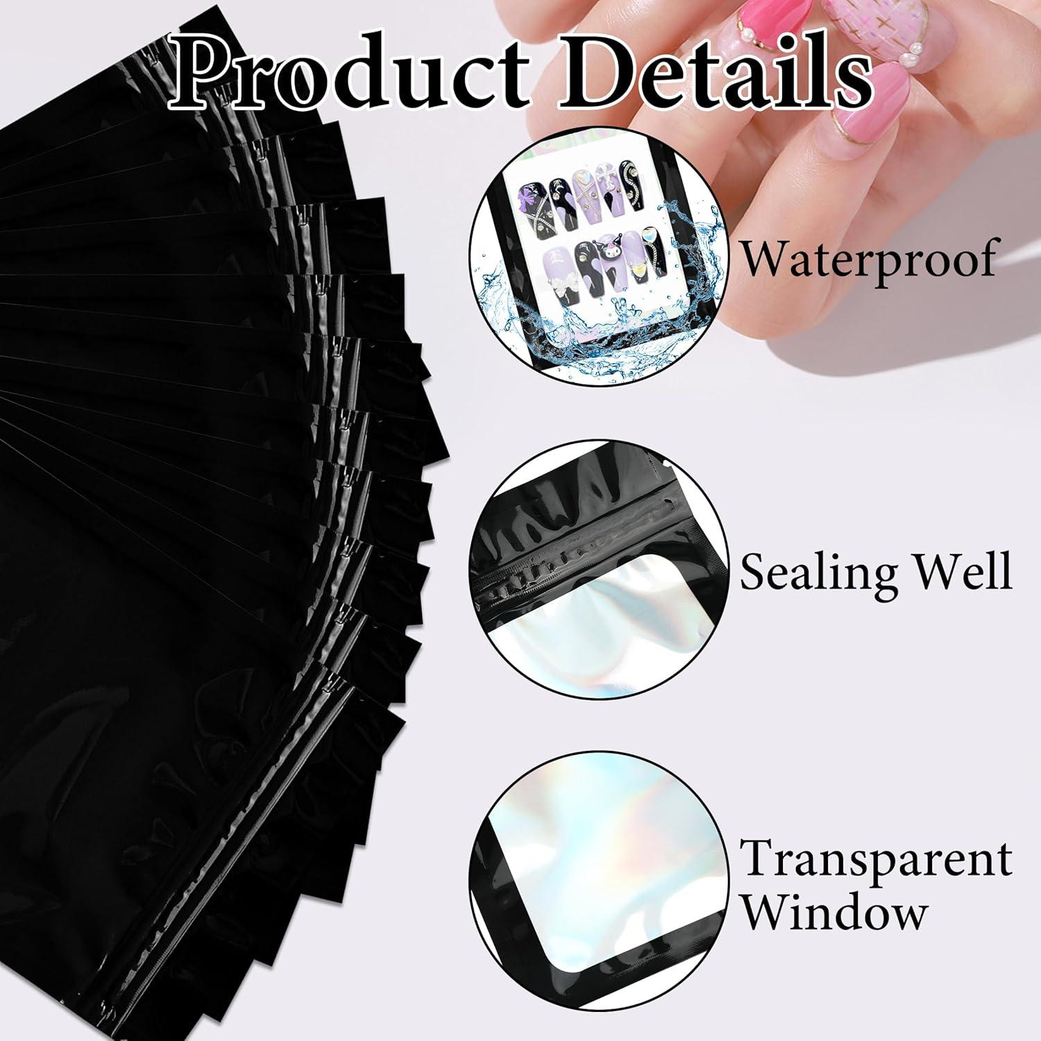 Juego de 201 Bolsas de Almacenamiento de Uñas Yazabai