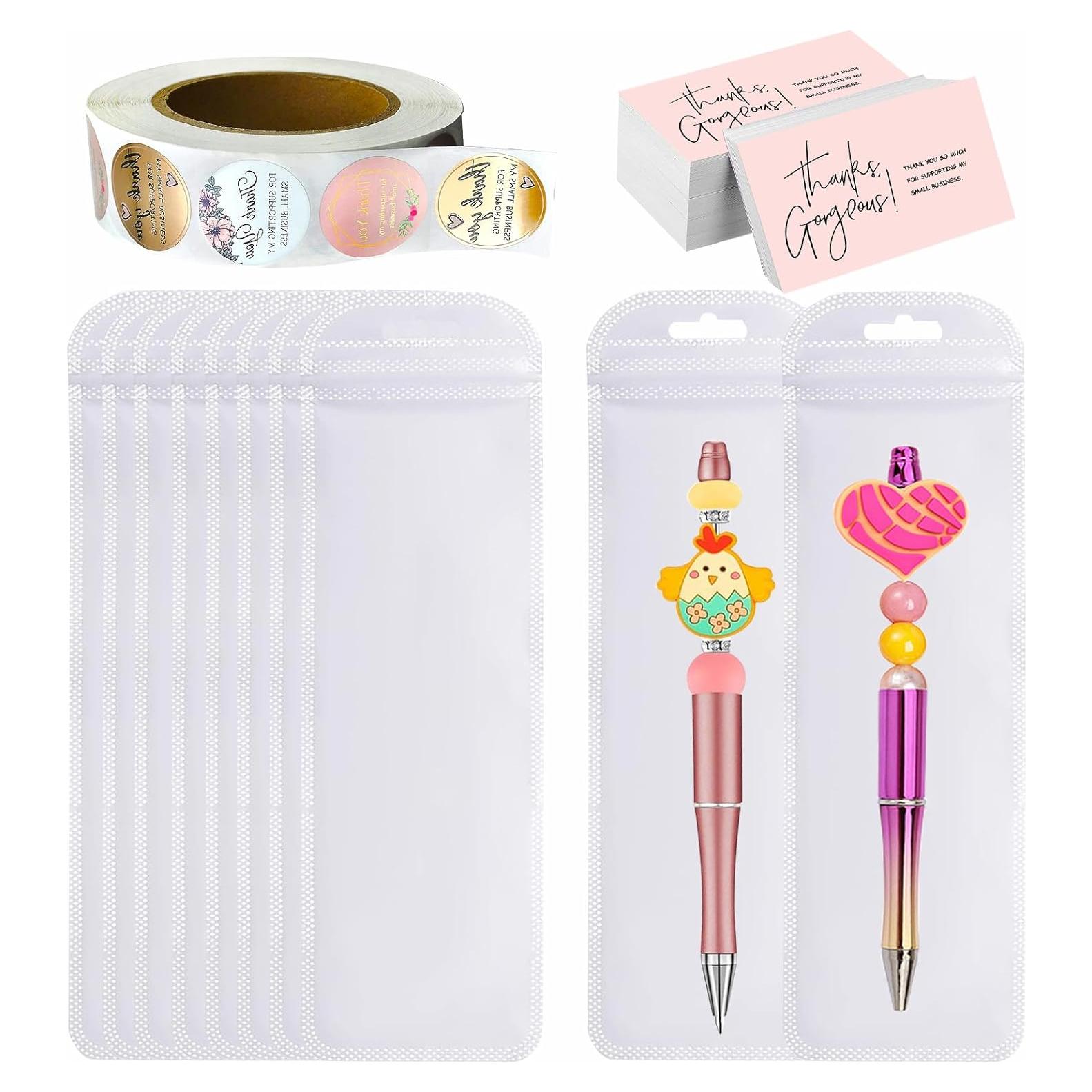 650 Bolsas Reutilizables Transparentes Leeo 6.99x21.95cm con Adhesivos