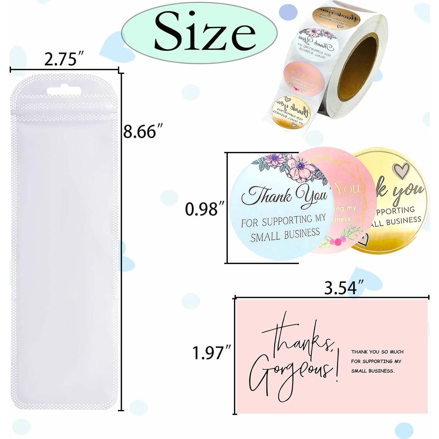 650 Bolsas Reutilizables Transparentes Leeo 6.99x21.95cm con Adhesivos