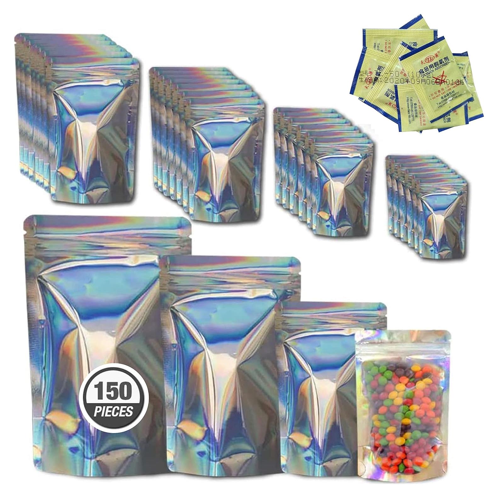 Bolsas Mylar AAS Holográficas Reutilizables 150 Piezas