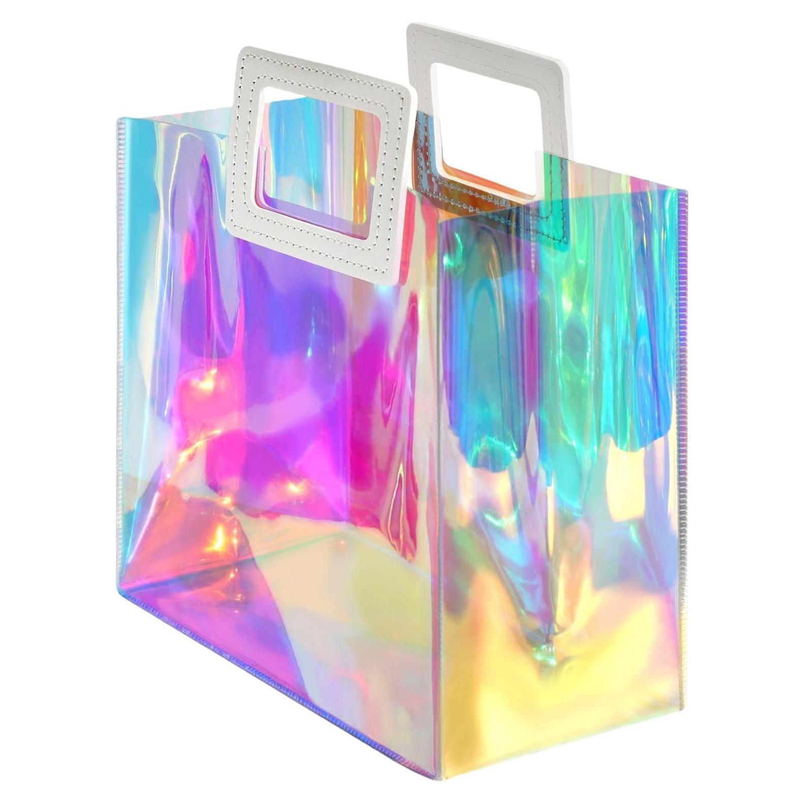 Bolsa de Regalo Holográfica VUOJUR Mediana 28x25x11.3 cm Iridiscente