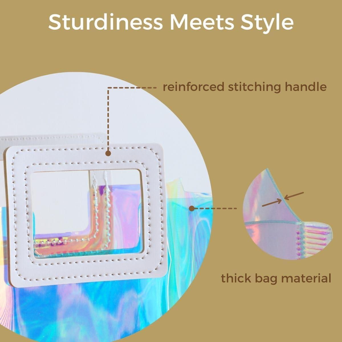 Bolsa de Regalo Holográfica VUOJUR Mediana 28x25x11.3 cm Iridiscente