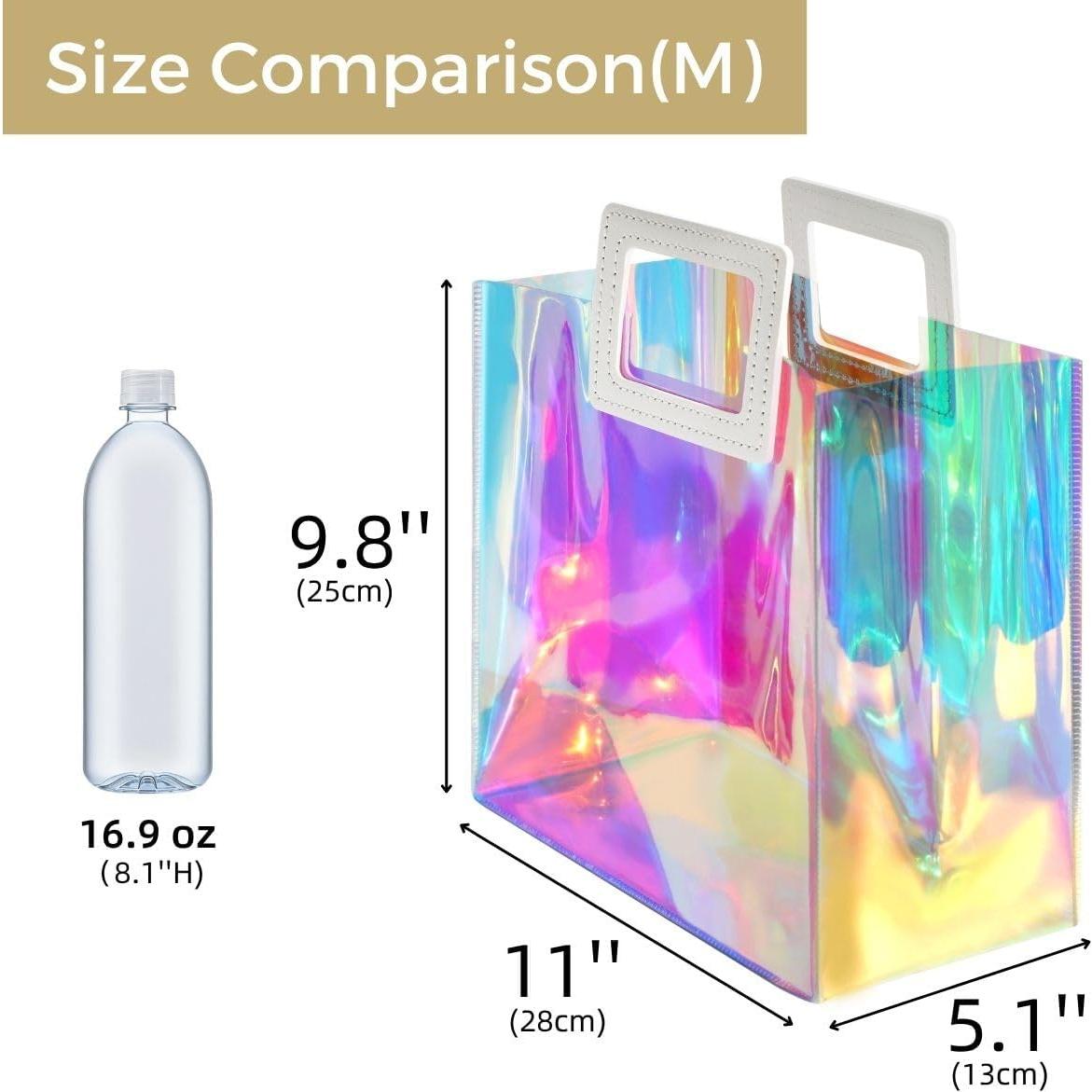 Bolsa de Regalo Holográfica VUOJUR Mediana 28x25x11.3 cm Iridiscente