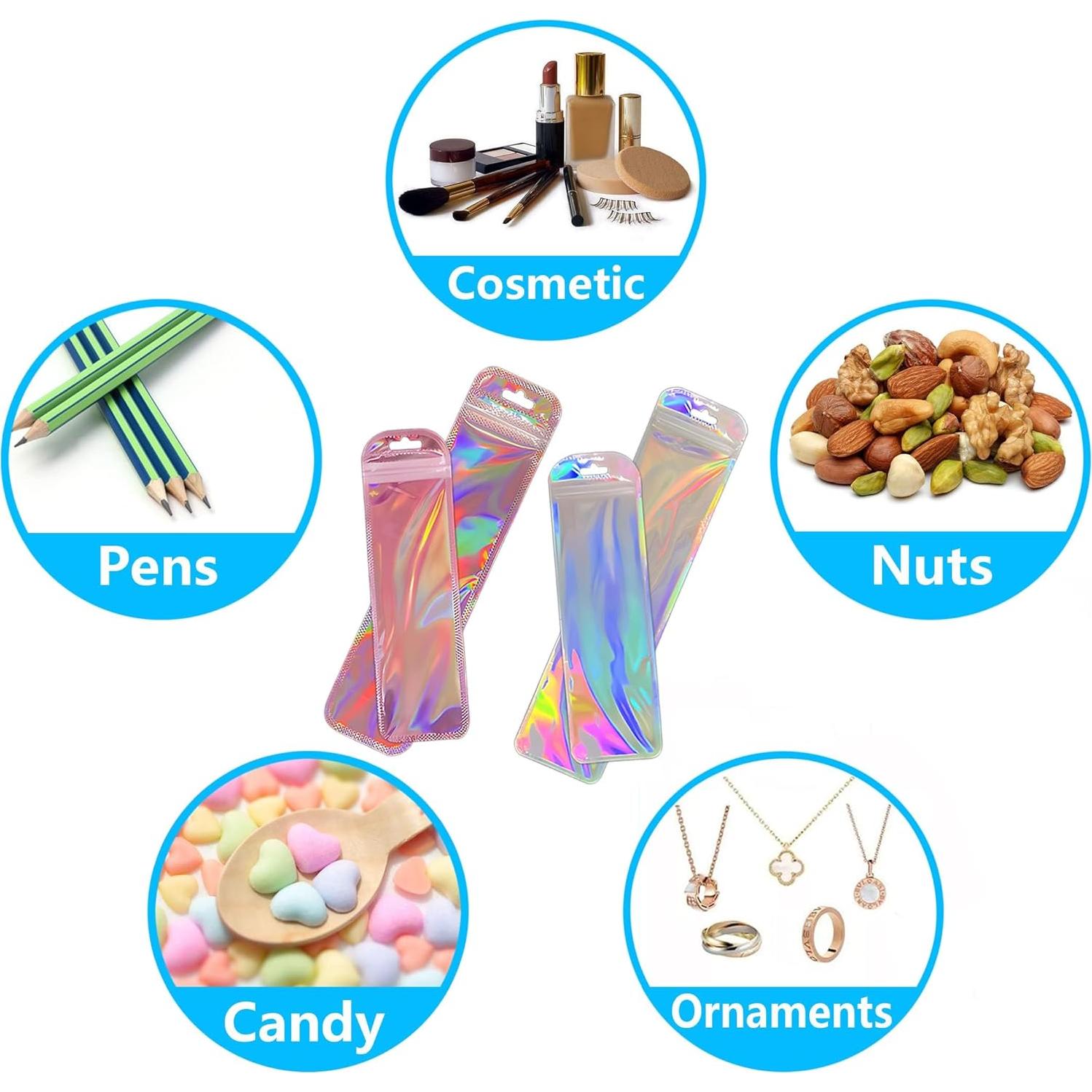 160 Bolsas Holográficas Reutilizables INKNOTE 24x6.5cm y 18.5x6cm