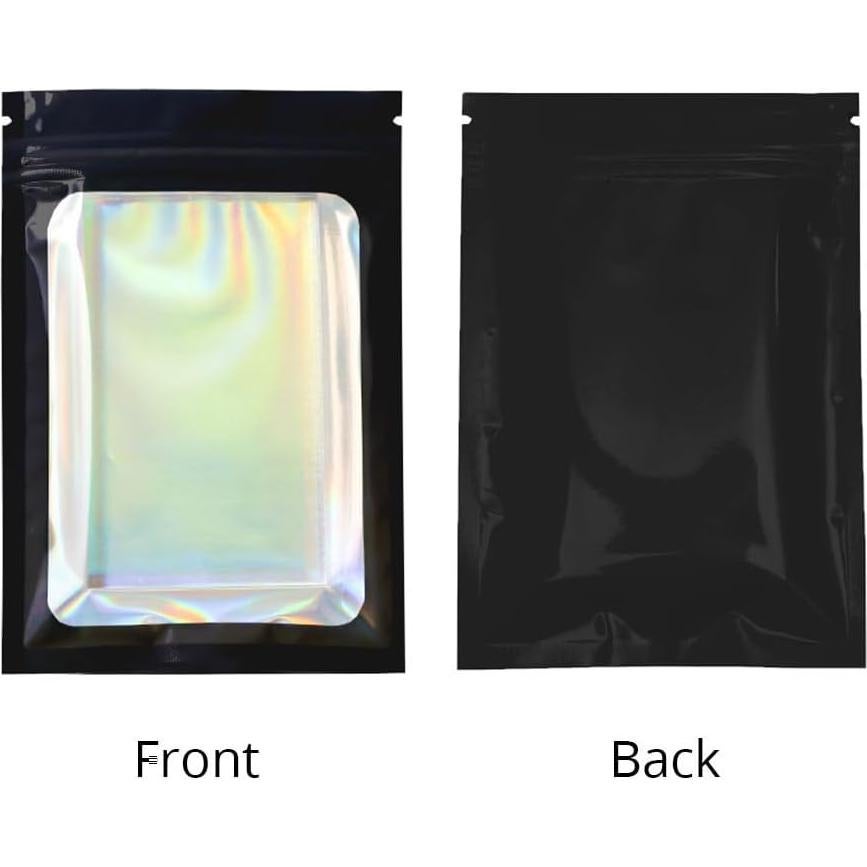 Bolsas Holográficas Mylar 4CP 10x15 cm 100 Pcs a Prueba de Olores