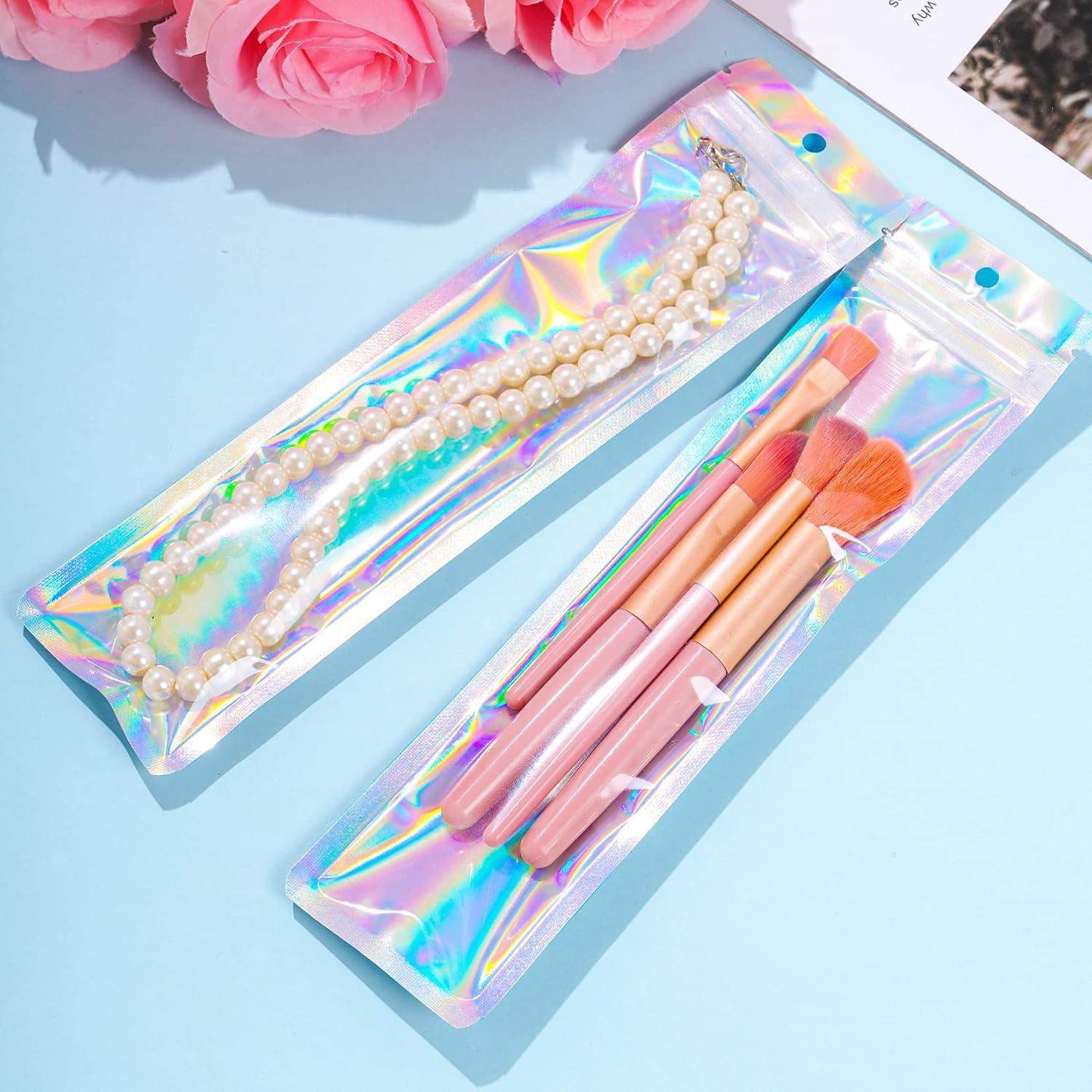 100 Bolsas de Empaque Resellables Hmxpls 6.1x22.9 cm Plateadas